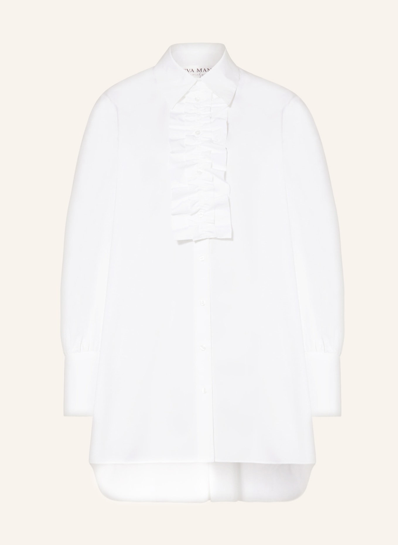 EVA MANN Oversized shirt blouse EMMA WINSTON, Color: WHITE (Image 1)