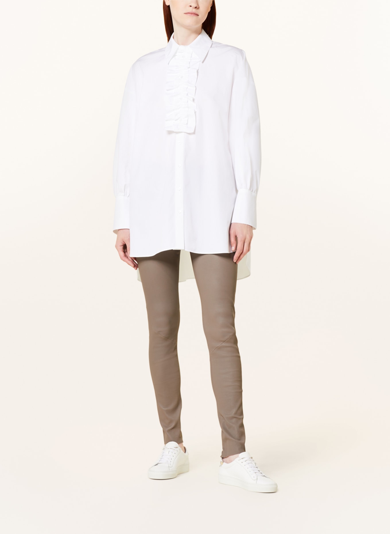 EVA MANN Oversized shirt blouse EMMA WINSTON, Color: WHITE (Image 2)