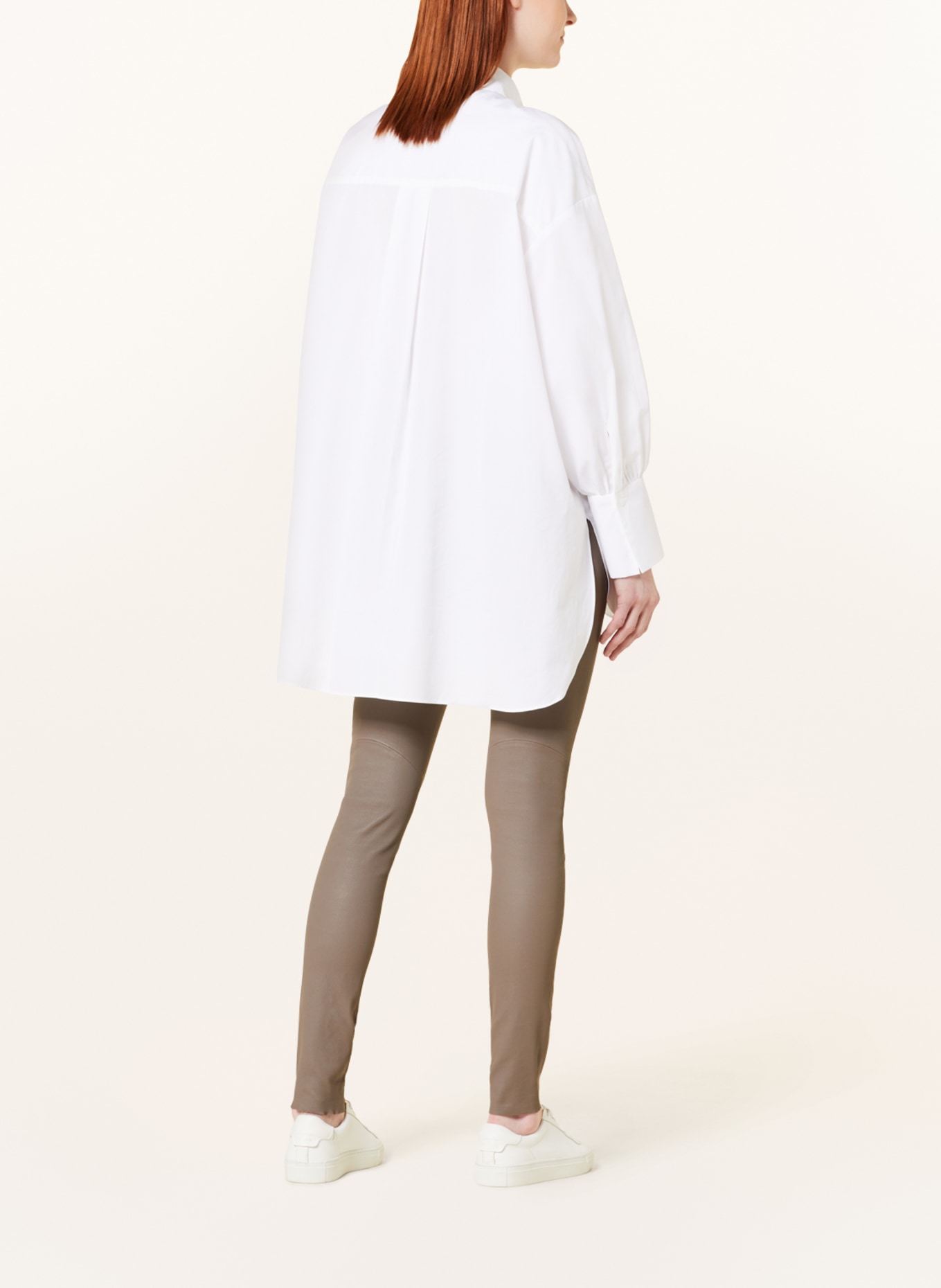 EVA MANN Oversized shirt blouse EMMA WINSTON, Color: WHITE (Image 3)
