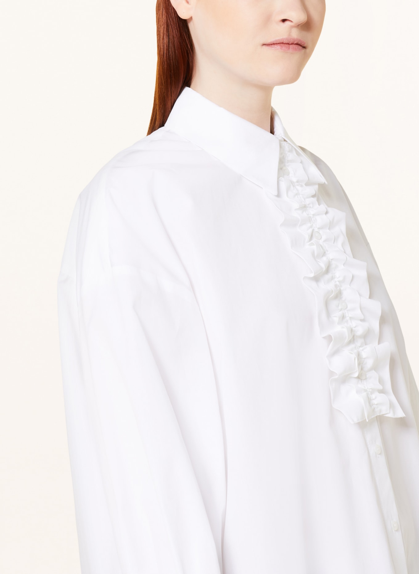 EVA MANN Oversized shirt blouse EMMA WINSTON, Color: WHITE (Image 4)