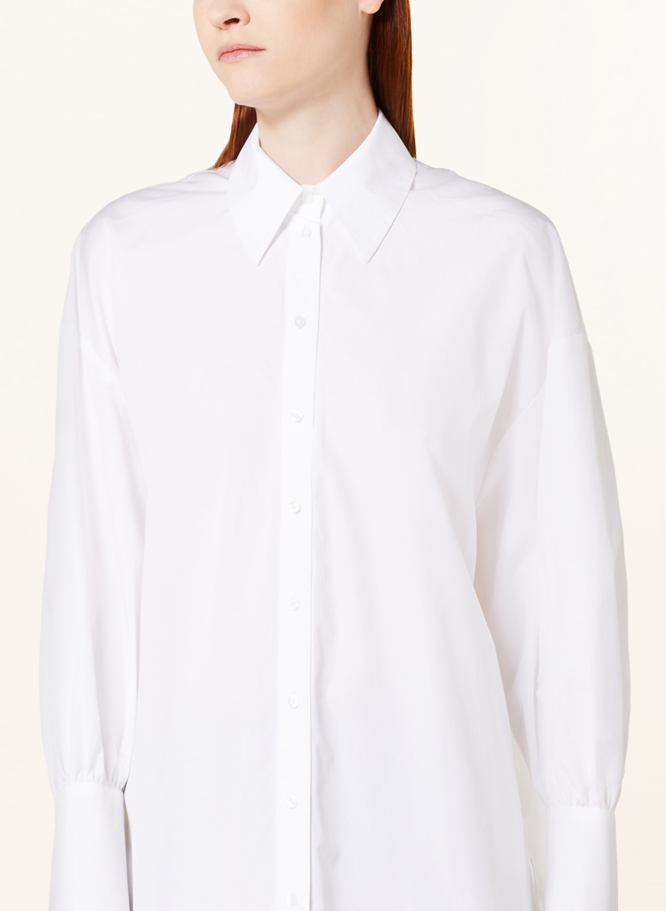 EVA MANN Oversized shirt blouse EMMA WINSTON, Color: WHITE (Image 5)