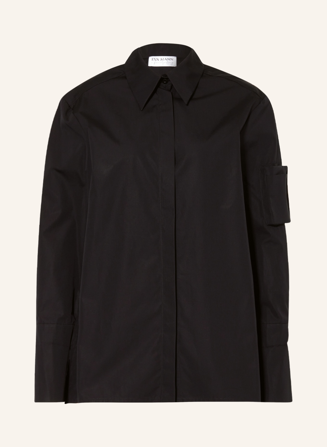 EVA MANN Shirt blouse DORIT WINSTON, Color: BLACK (Image 1)