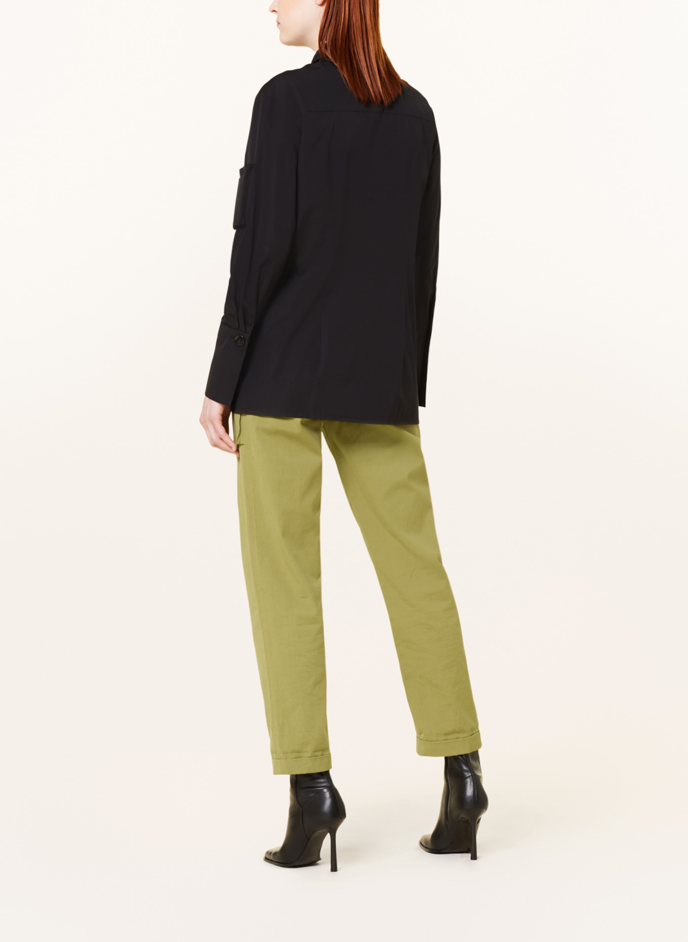 EVA MANN Shirt blouse DORIT WINSTON, Color: BLACK (Image 3)