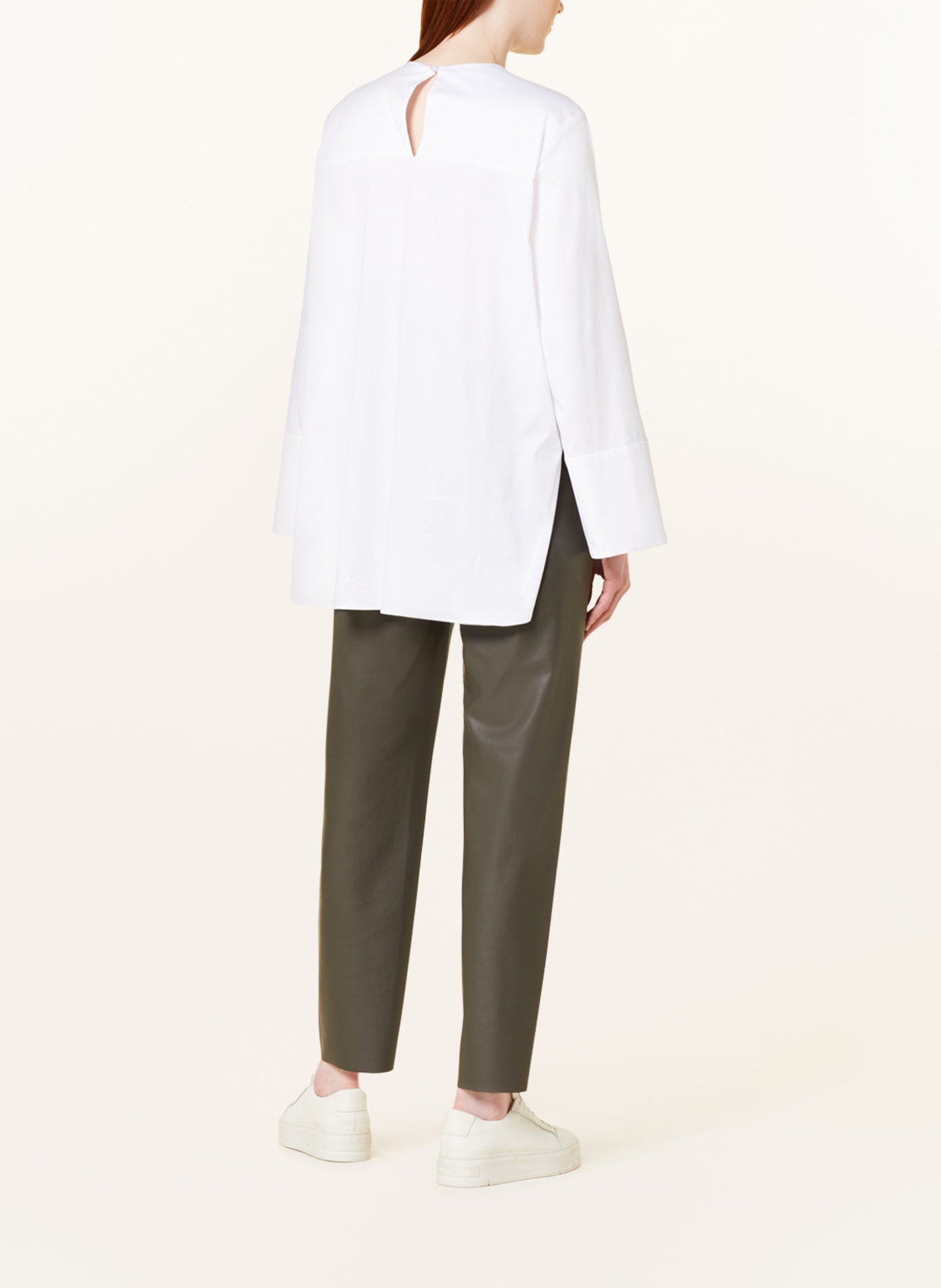 EVA MANN Bow-tie blouse EVELYN ELACITIN, Color: WHITE (Image 3)