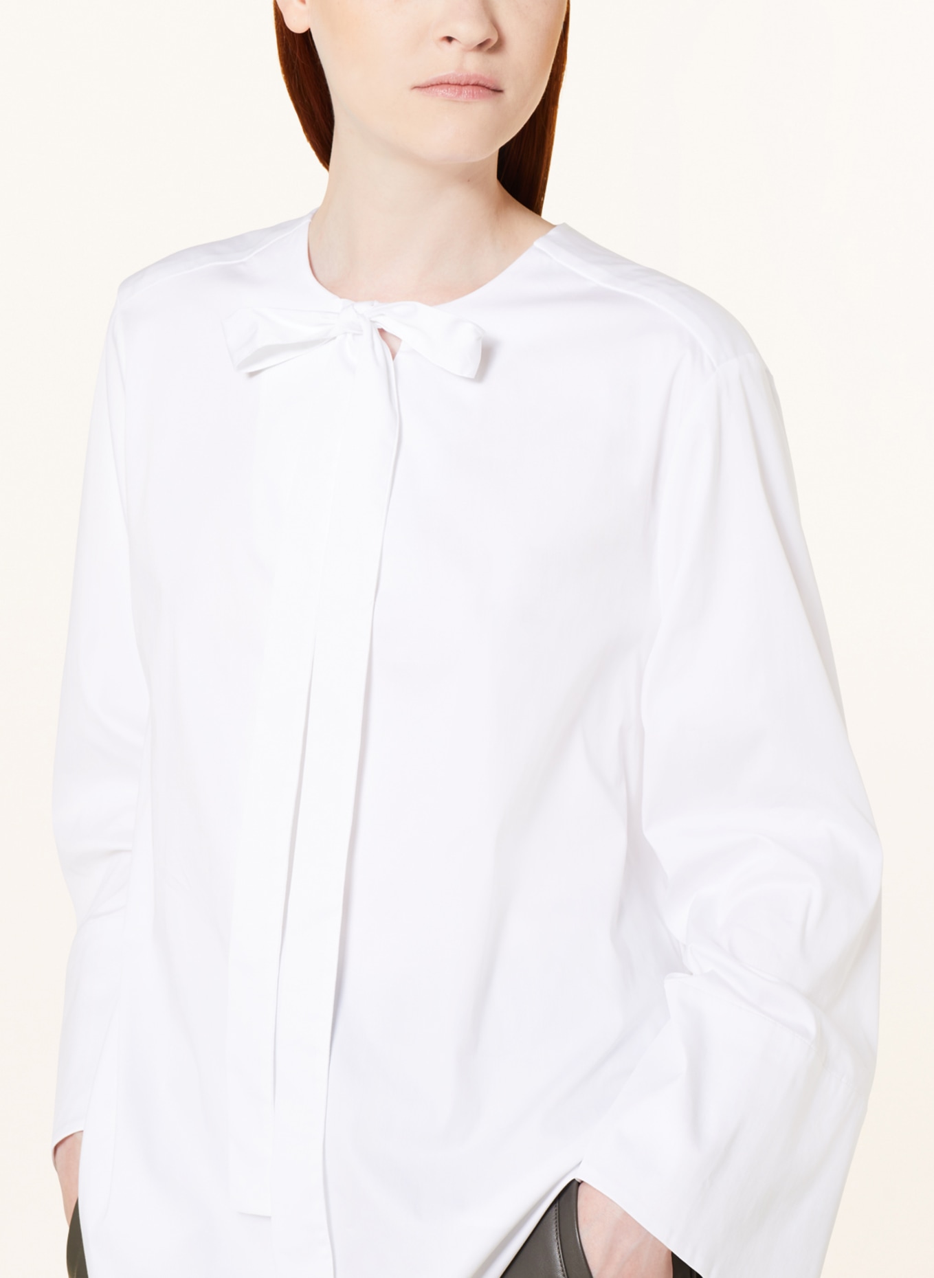 EVA MANN Bow-tie blouse EVELYN ELACITIN, Color: WHITE (Image 4)