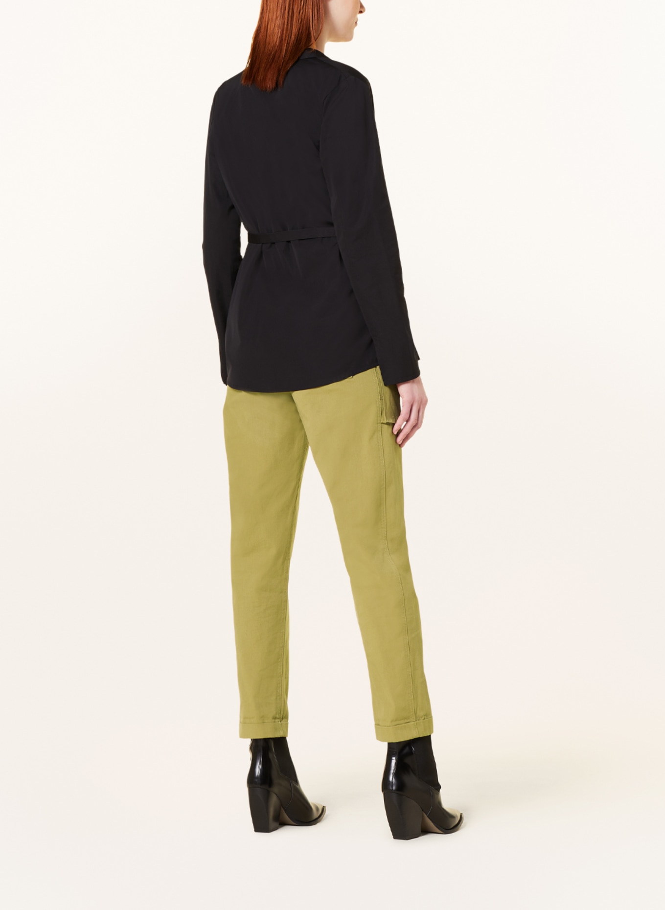 EVA MANN Wrap blouse CHRISTIANE WINSTON, Color: BLACK (Image 3)