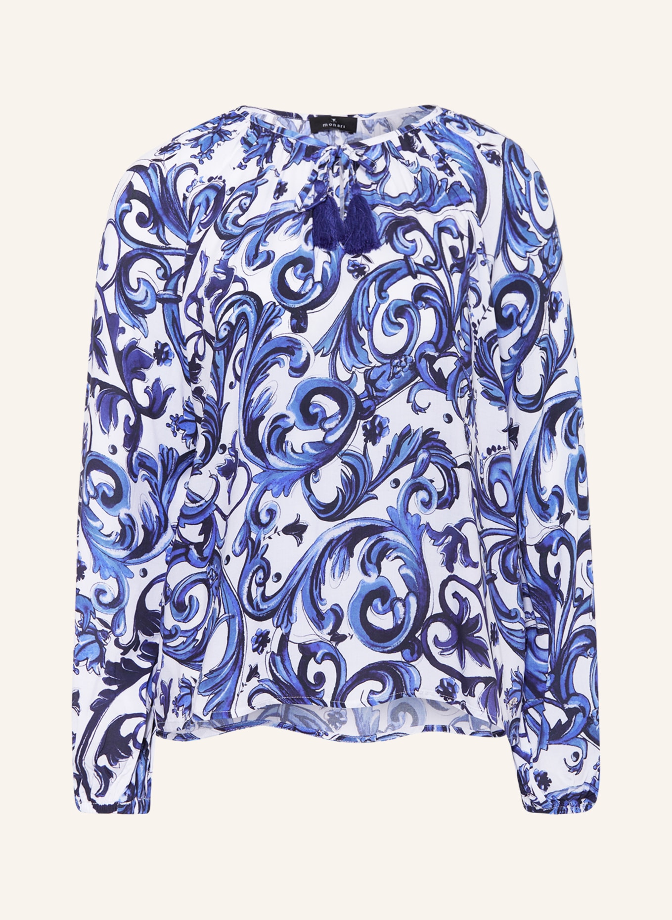 monari Shirt blouse, Color: BLUE/ WHITE/ DARK BLUE (Image 1)