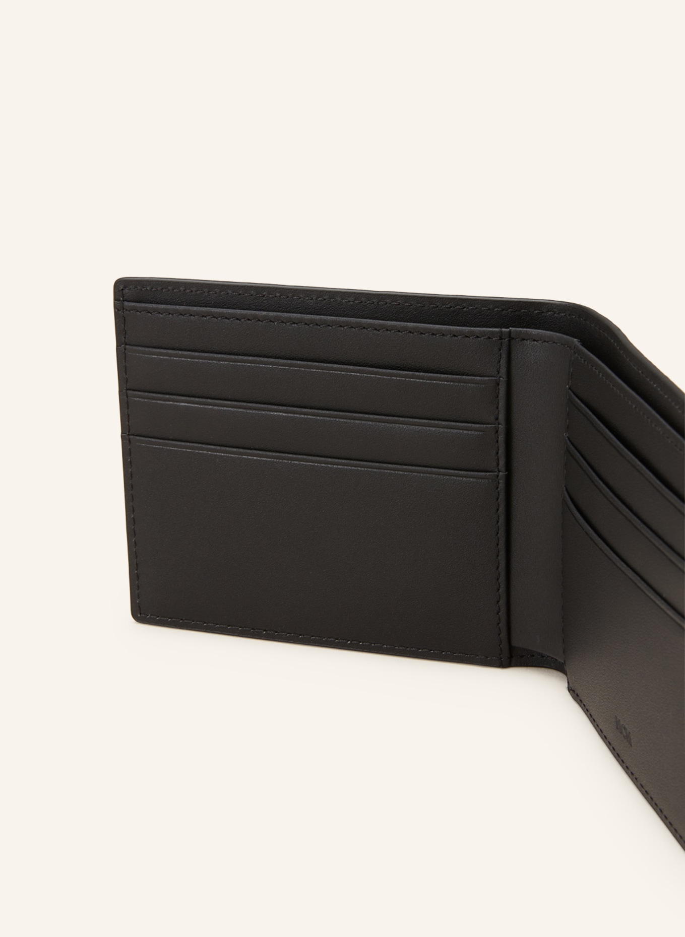 MCM Card case AREN, Color: BLACK/ COGNAC (Image 3)