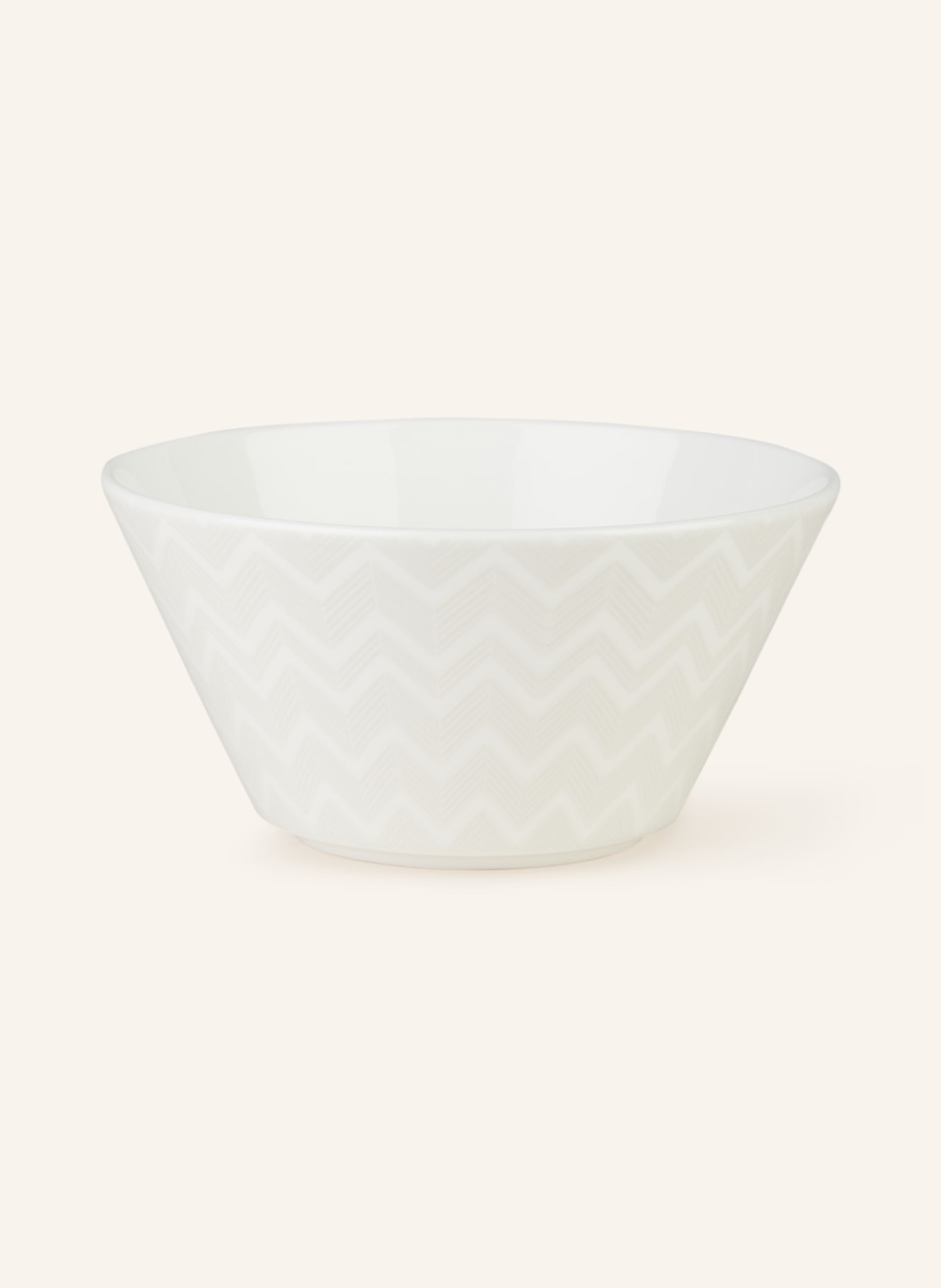 MISSONI Home Set of 6 bowls ZIG ZAG, Color: CREAM/ LIGHT GRAY (Image 2)