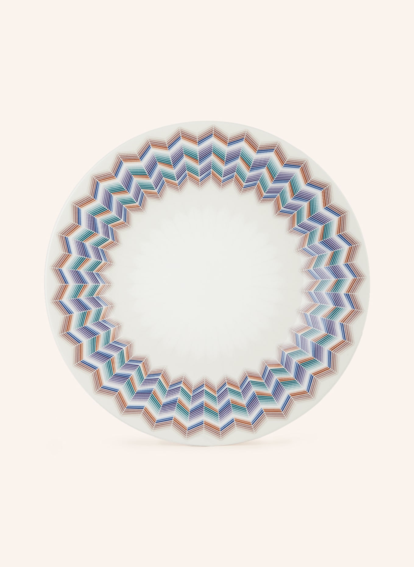 MISSONI Home Set of 6 dessert plates JARRIS, Color: CREAM/ PURPLE/ GREEN (Image 2)
