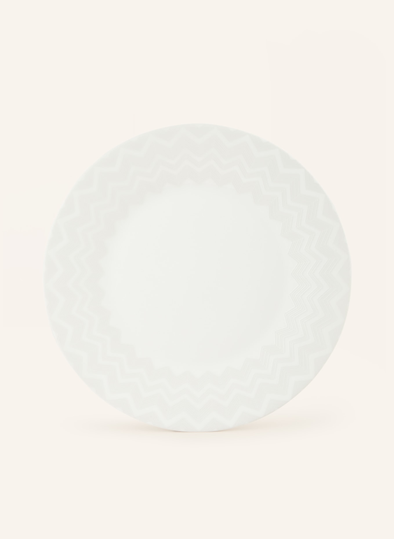 MISSONI Home Set of 6 dessert plates ZIG ZAG, Color: CREAM/ LIGHT GRAY (Image 2)