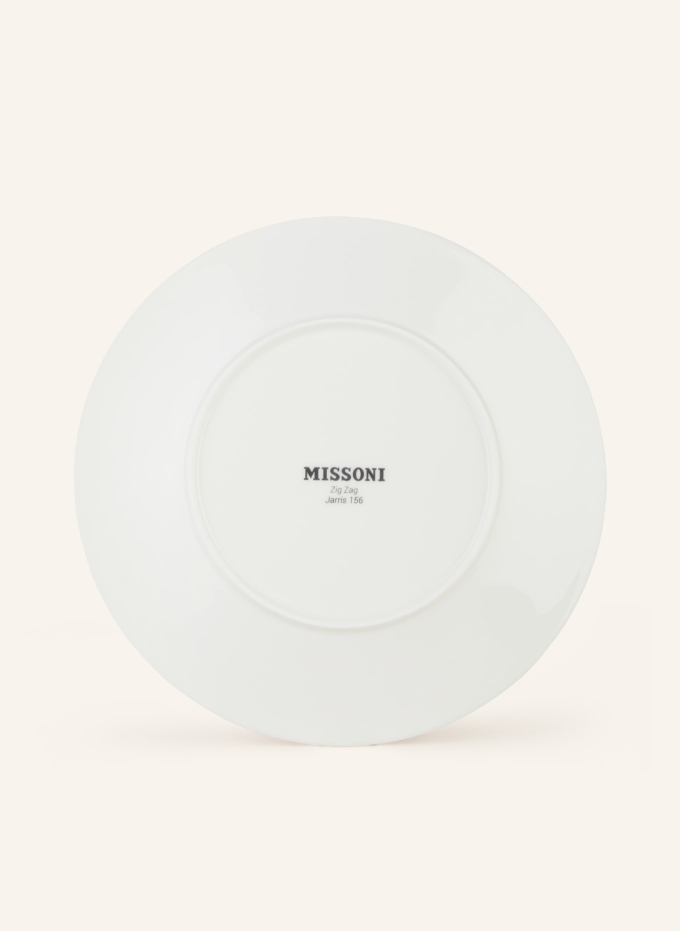 MISSONI Home Set of 6 dessert plates ZIG ZAG, Color: CREAM/ LIGHT GRAY (Image 3)