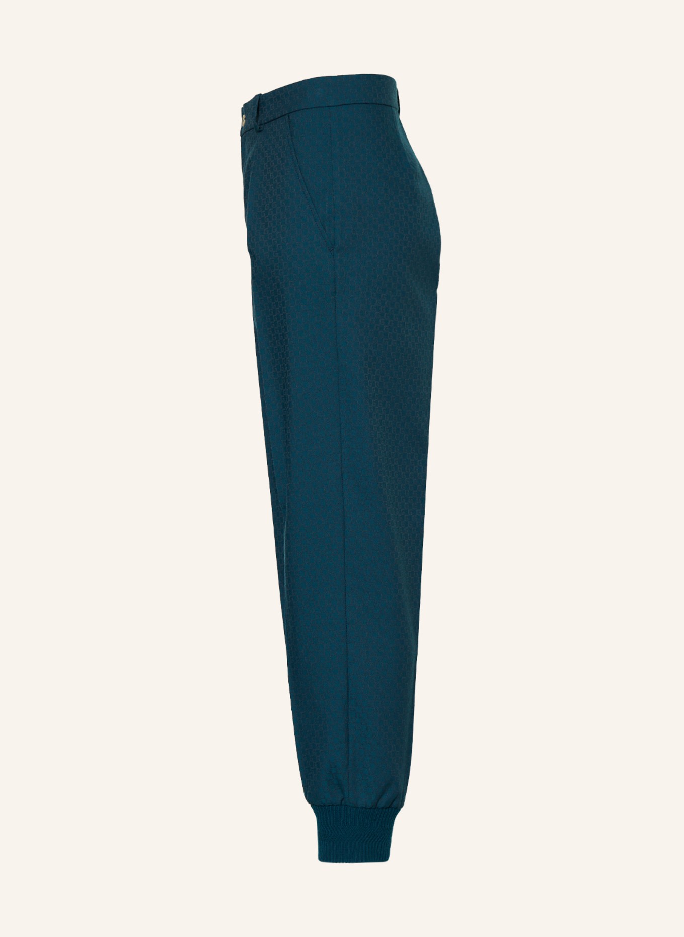 GUCCI Žakárové chino kalhoty, Barva: PETROLEJOVÁ (Obrázek 4)
