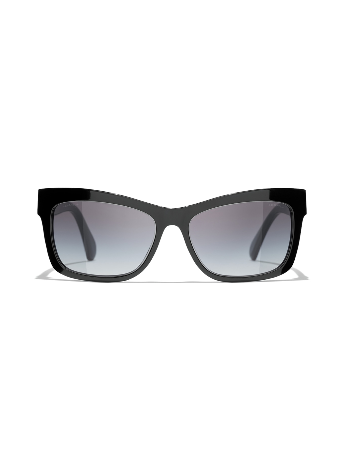 CHANEL Prostokątne okulary przeciwsłoneczne, Kolor: C622S6 – CZARNY/ CIEMNOSZARY GRADIENT (Obrazek 2)