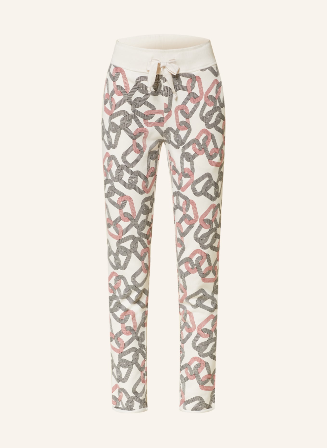 Juvia Sweatpants SMILLA, Color: WHITE/ BLACK/ RED (Image 1)