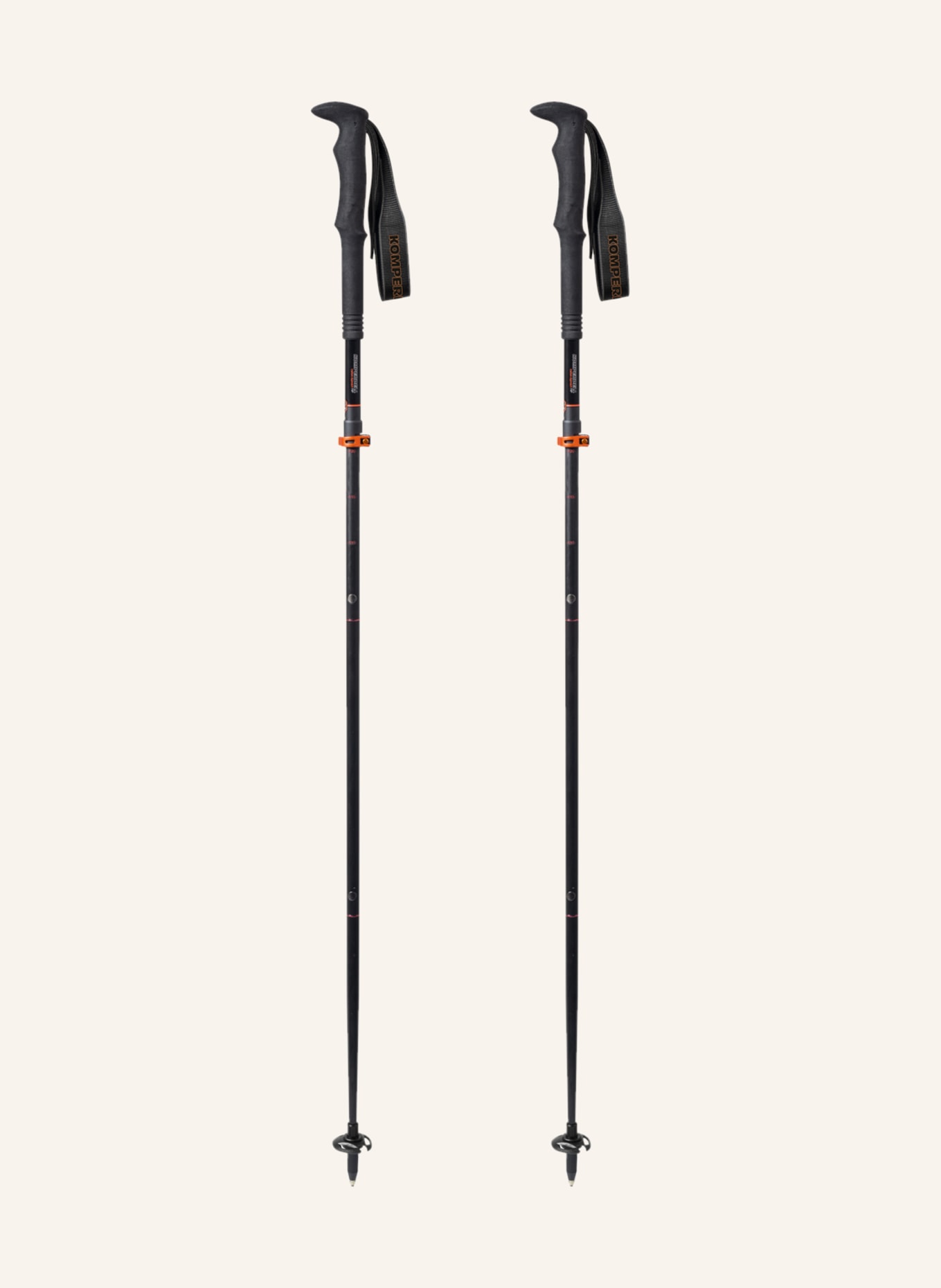 KOMPERDELL Trekking poles CARBON FXP APPROACH COMPACT, Color: BLACK (Image 1)