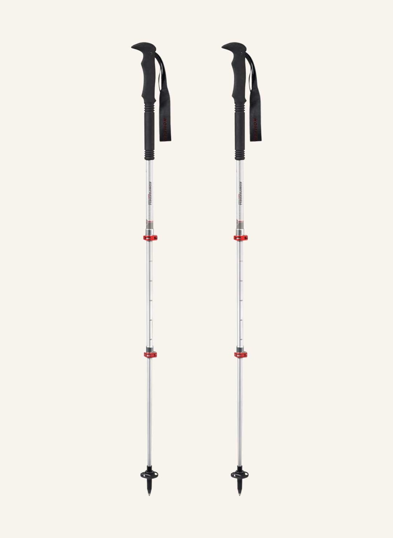 KOMPERDELL Trekking poles, Color: SILVER/ BLACK (Image 1)