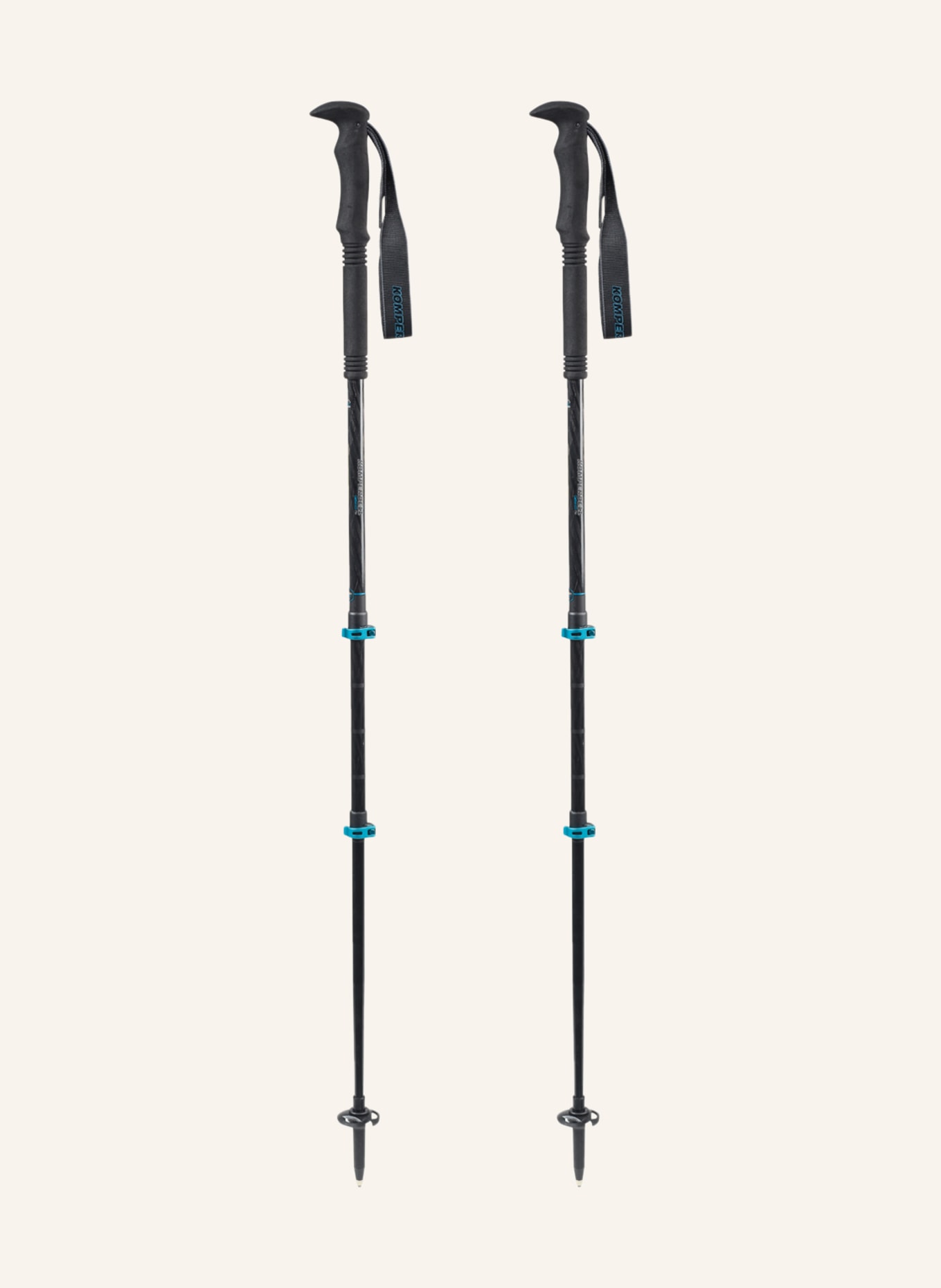 KOMPERDELL Trekking poles CARBON C3 PRO, Color: BLACK (Image 1)