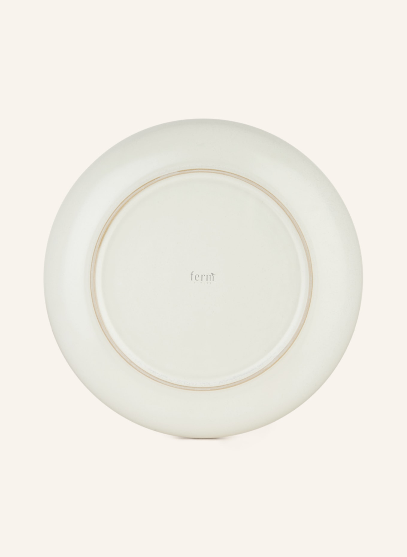 Ferm LIVING Set of 6 dinner plates SEKKI, Color: CREAM (Image 3)