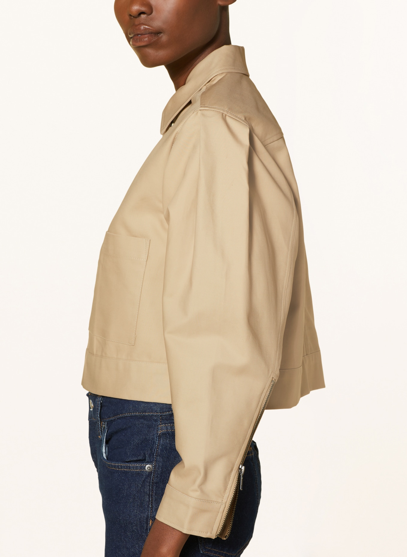 MSCH COPENHAGEN Cropped jacket CHJOSEFINE, Color: BEIGE (Image 4)