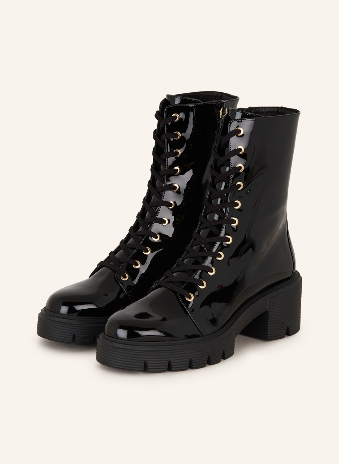 STUART WEITZMAN Lace-up boots SOHO, Color: BLACK (Image 1)