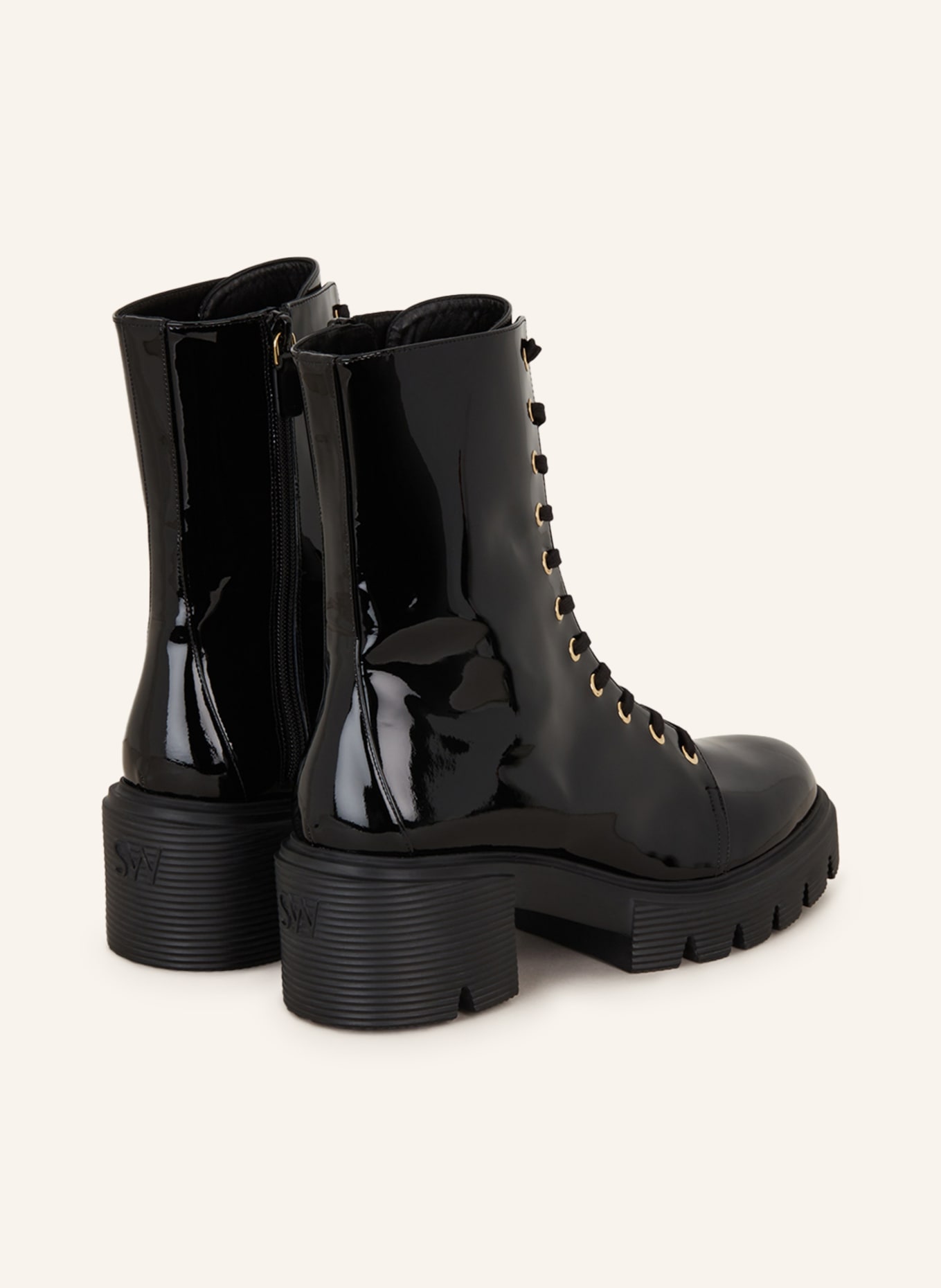 STUART WEITZMAN Lace-up boots SOHO, Color: BLACK (Image 2)