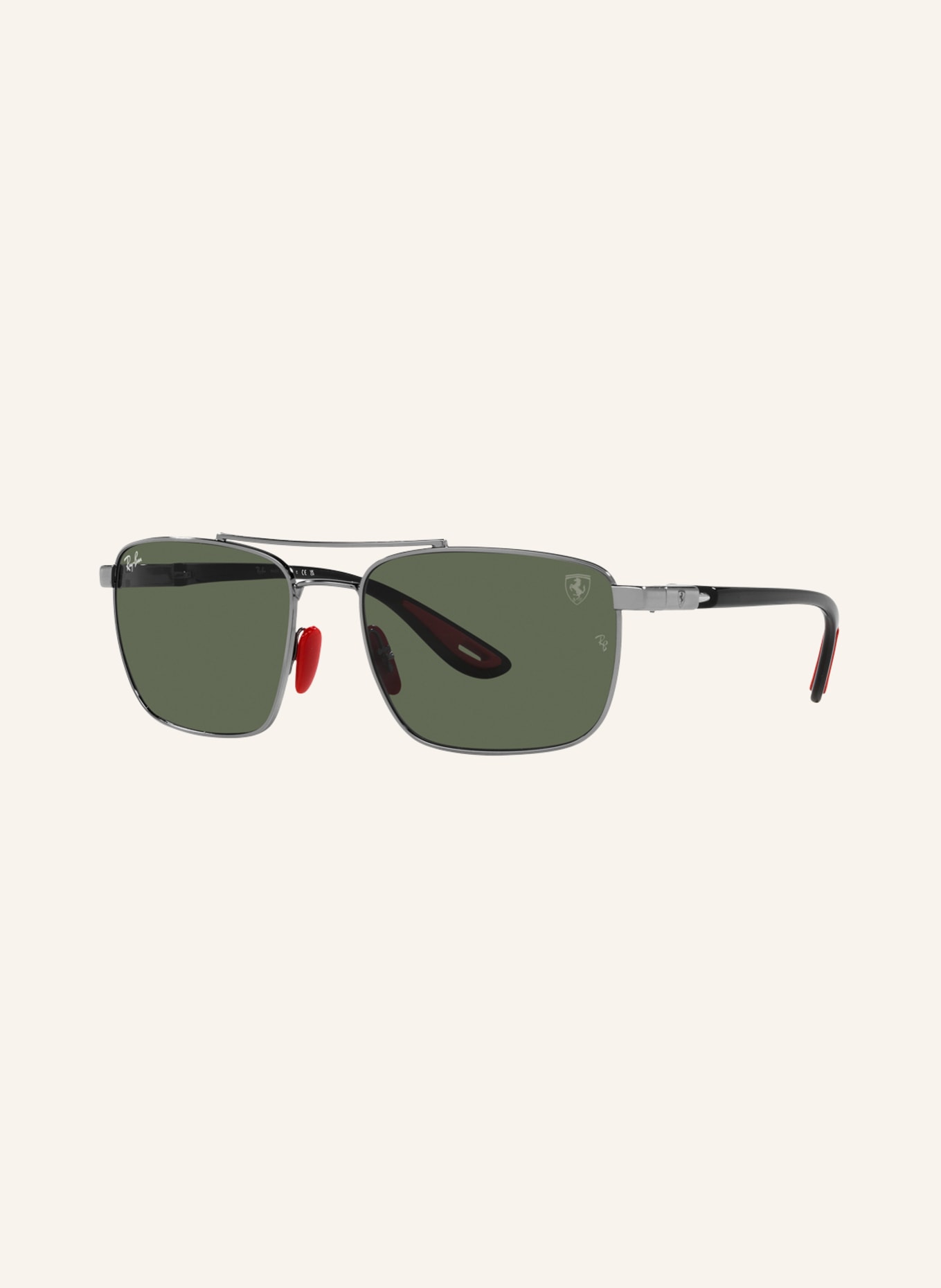Ray-Ban Sunglasses RB3715, Color: F00171 - SILVER/GREEN (Image 1)