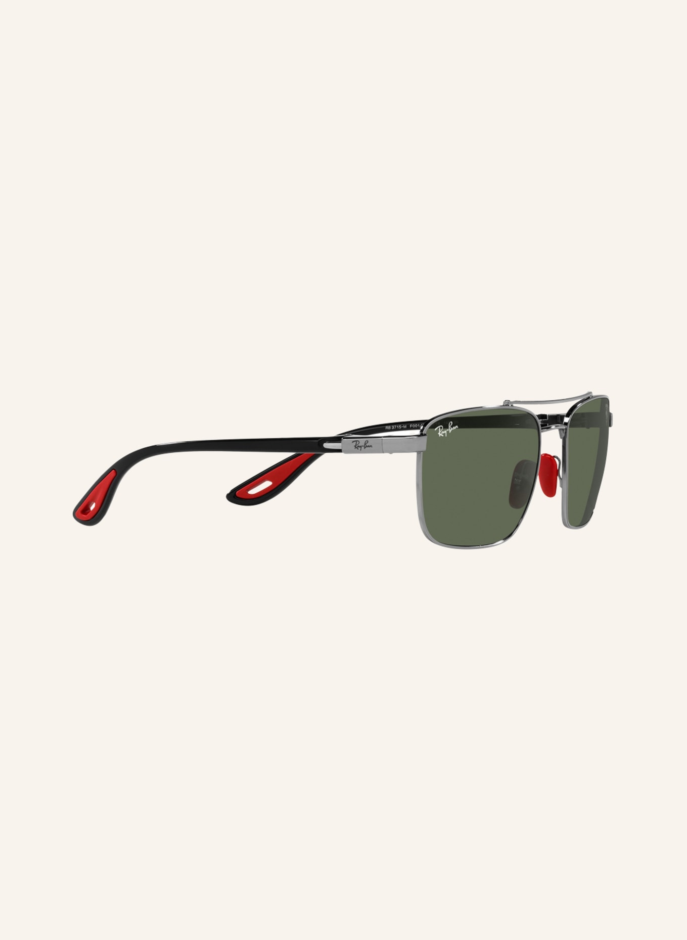 Ray-Ban Sunglasses RB3715, Color: F00171 - SILVER/GREEN (Image 3)