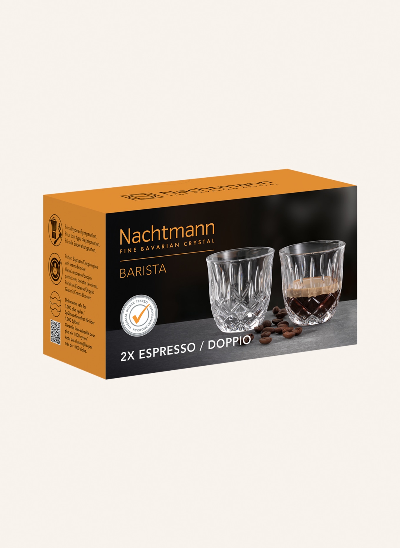 Nachtmann 2er-Set Espresso-Gläser BARISTA ESPRESSO / DOPPIO, Farbe: WEISS (Bild 3)