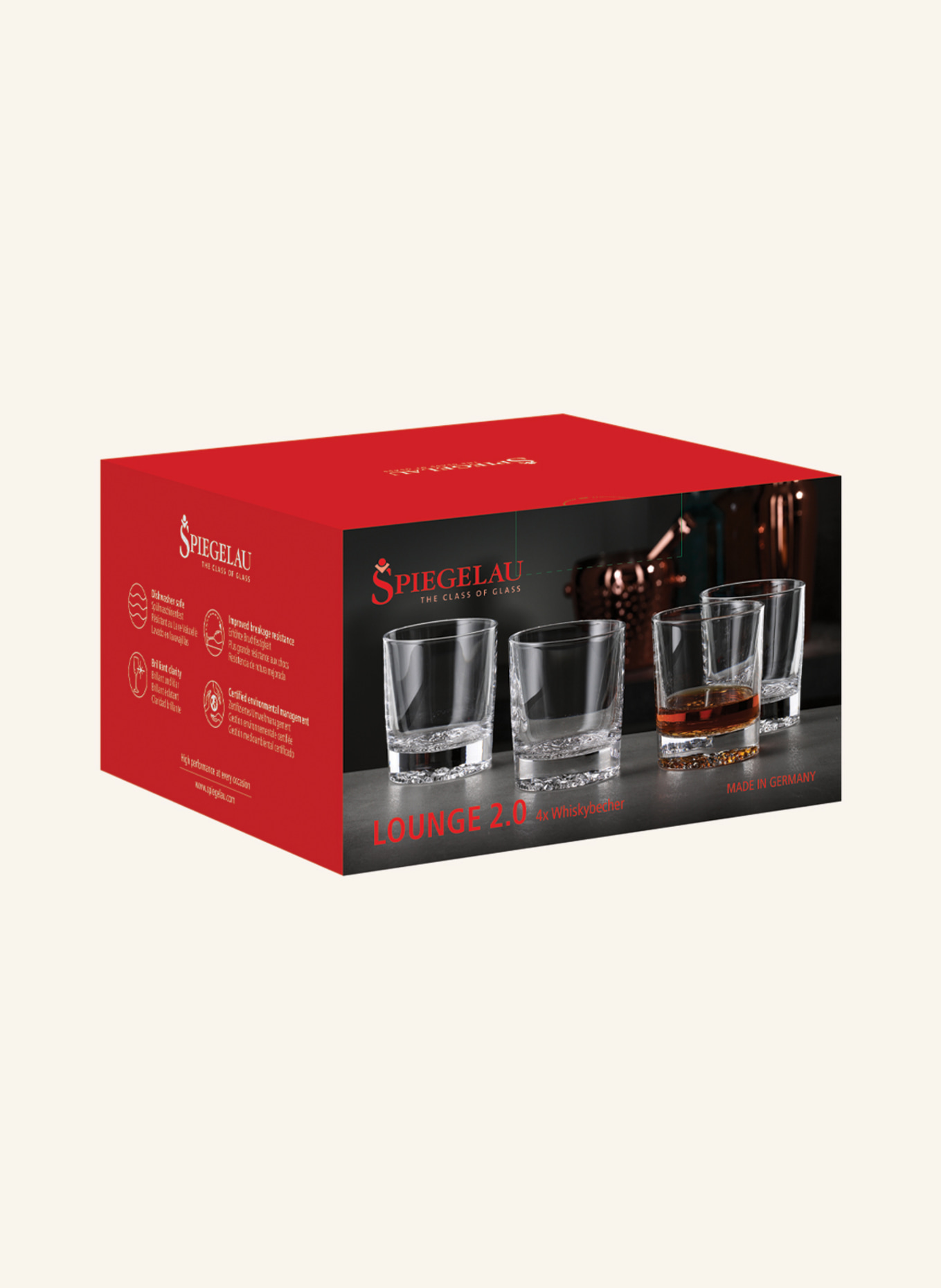 SPIEGELAU 4er-Set Whiskygläser DEFINITION, Farbe: WEISS (Bild 4)