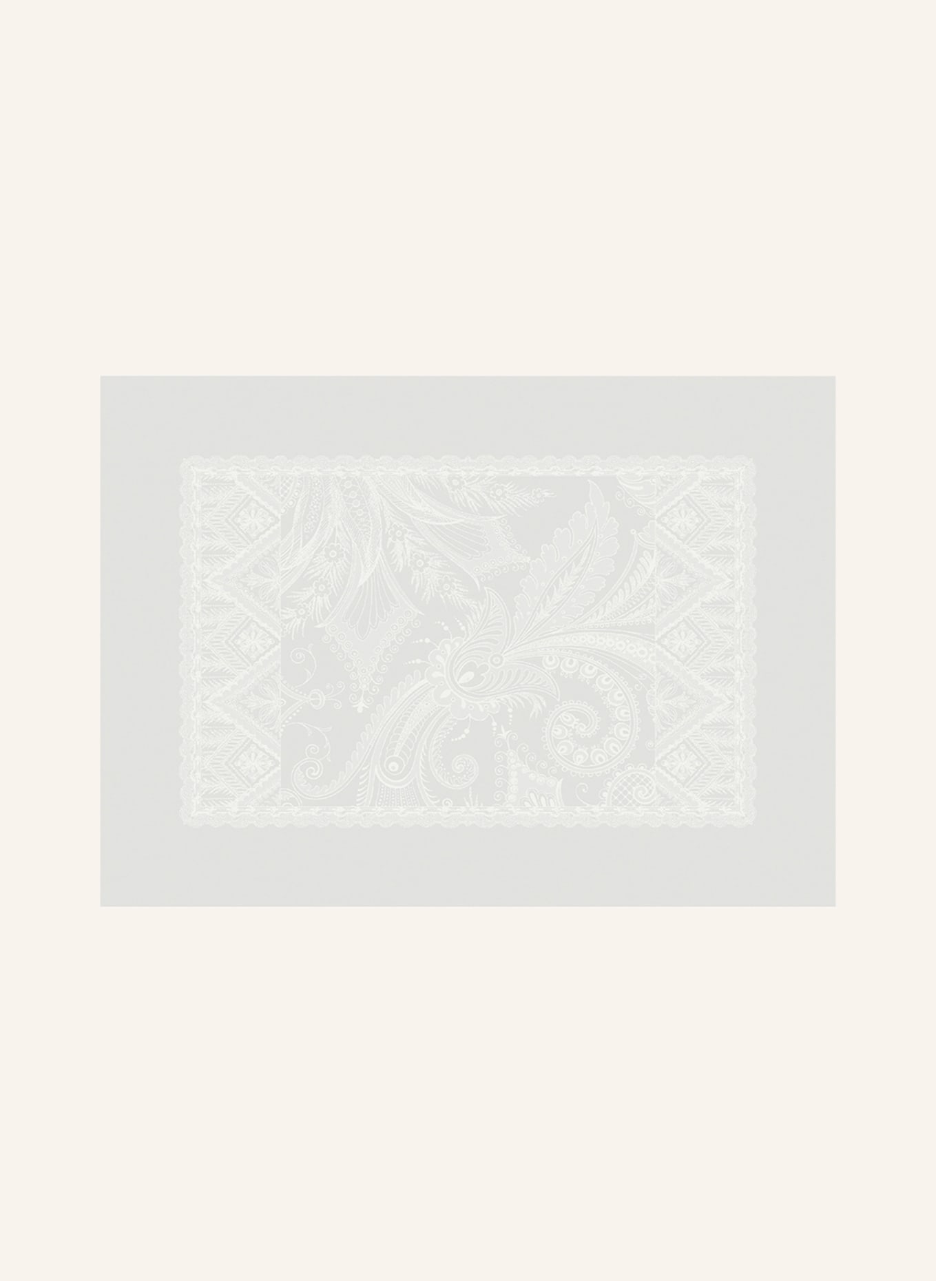 GARNIER-THIEBAUT 4er-Tischsets GRACE, Farbe: HELLGRAU/ WEISS (Bild 2)