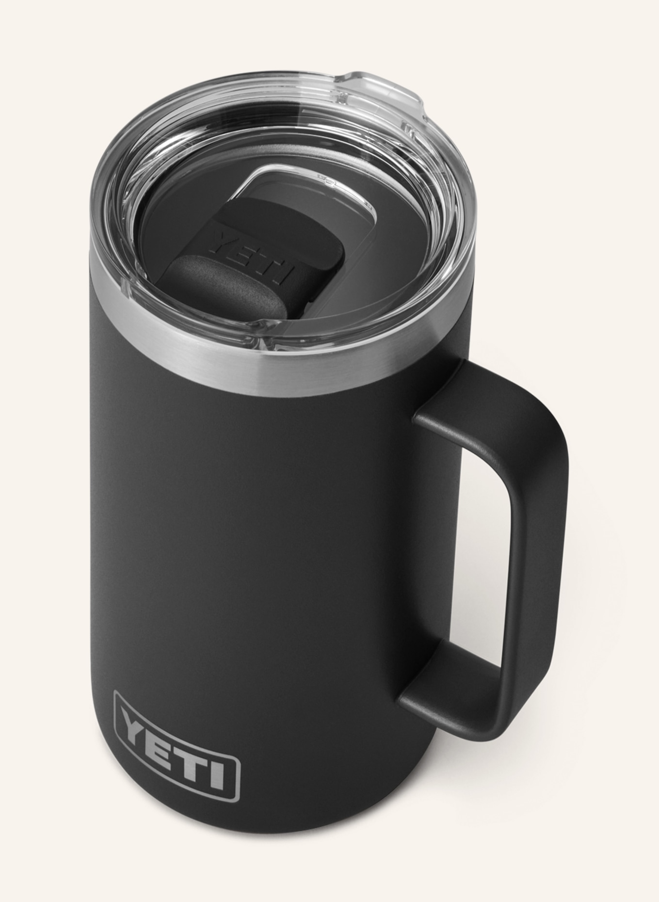 YETI Thermos mug RAMBLER®, Color: BLACK/ SILVER (Image 3)
