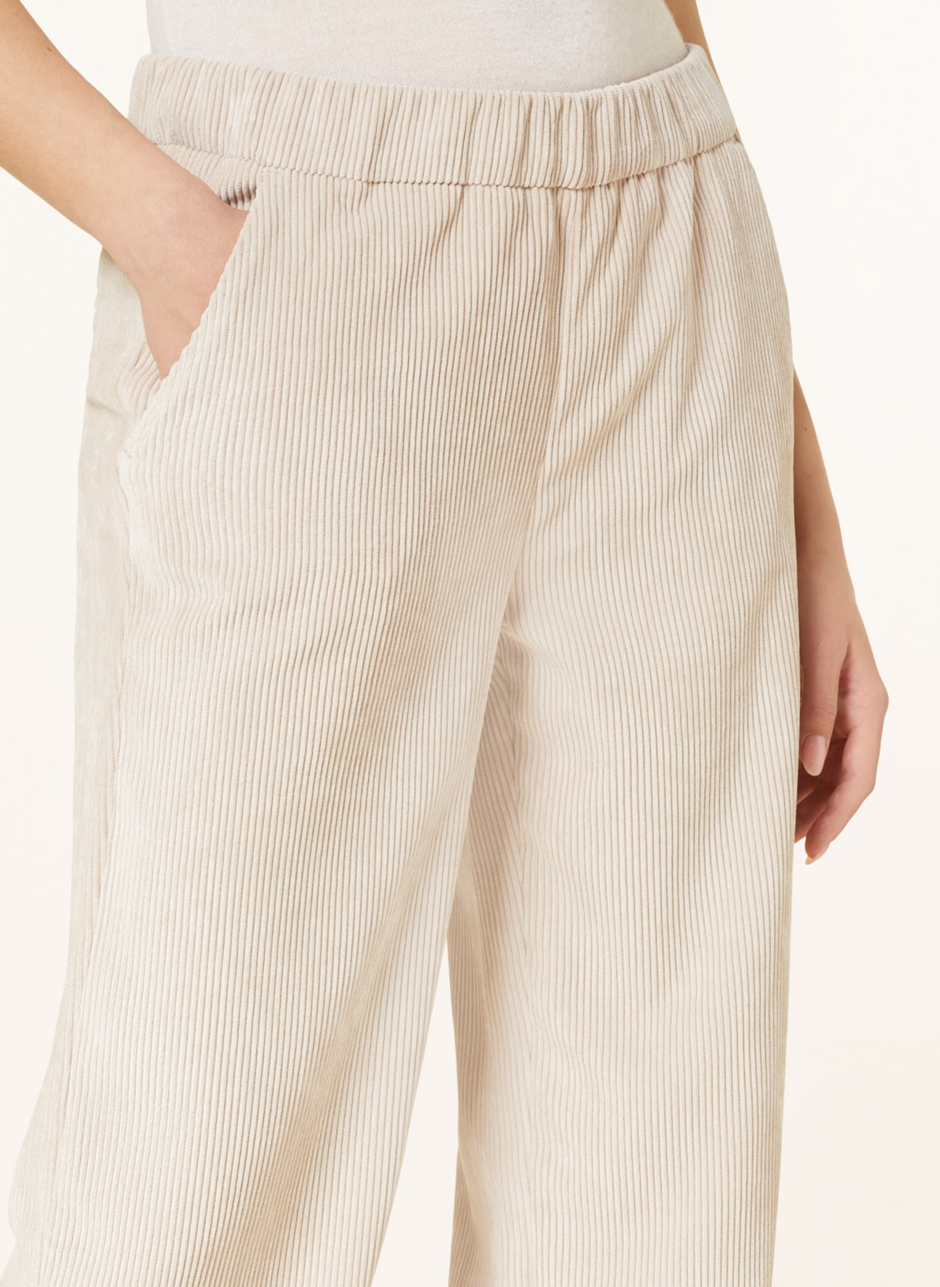 MAC Corduroy trousers CHIARA, Color: BEIGE (Image 5)
