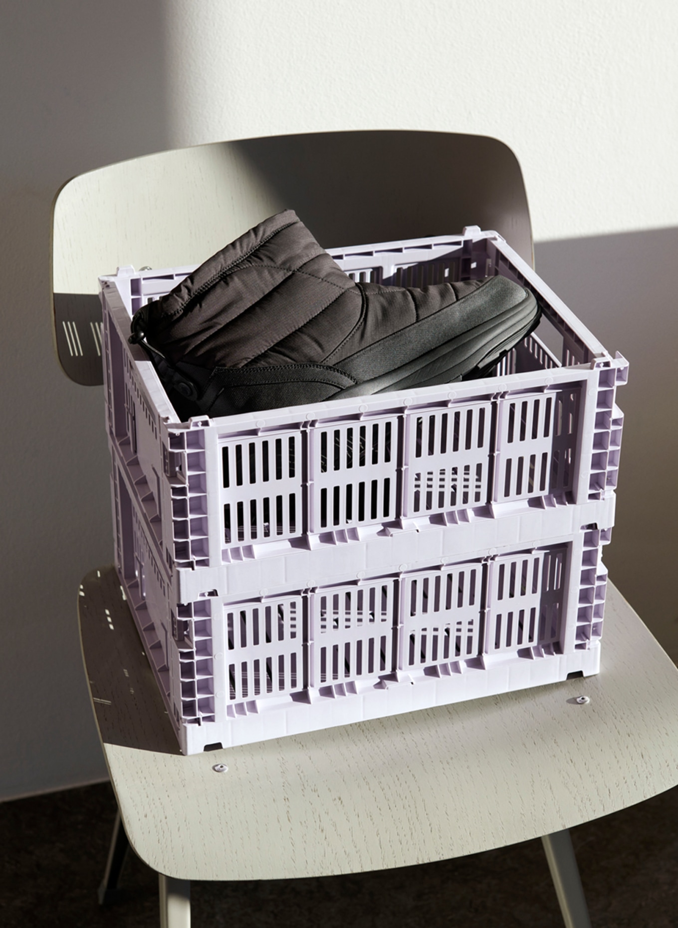 HAY Korb COLOUR CRATE MEDIUM: HELLLILA