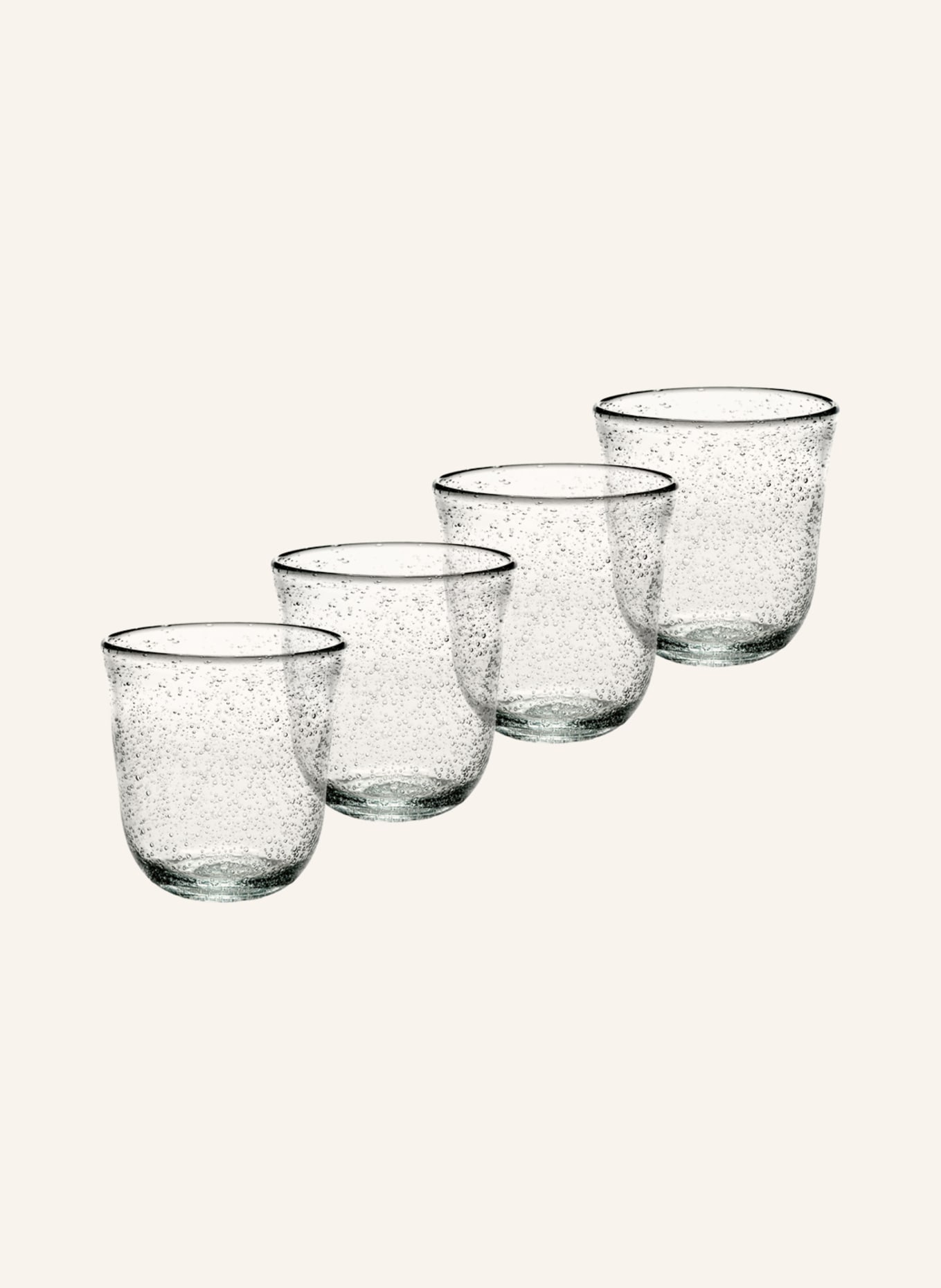 SERAX Set of 4 drinking glasses PURE, Color: TRANSPARENT (Image 1)