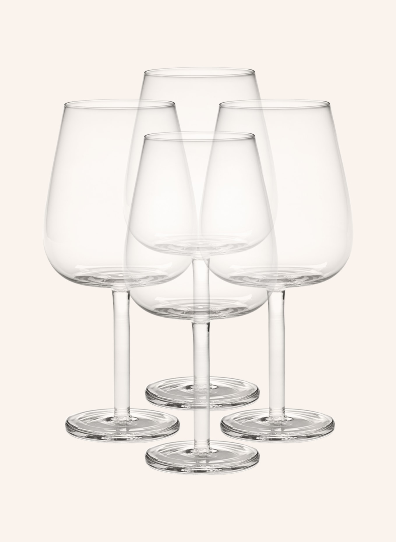 SERAX Set of 4 wine glasses BASE, Color: WHITE (Image 1)