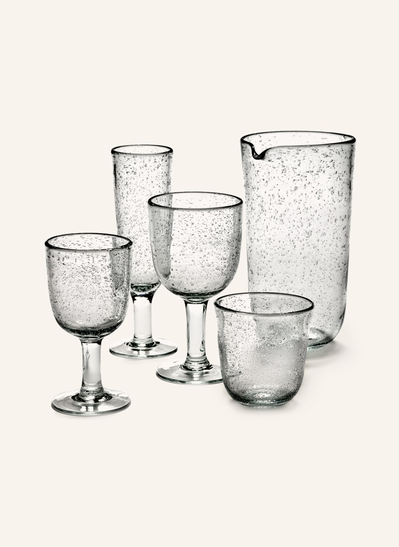 SERAX 4er-Set Weingläser PURE: WEISS