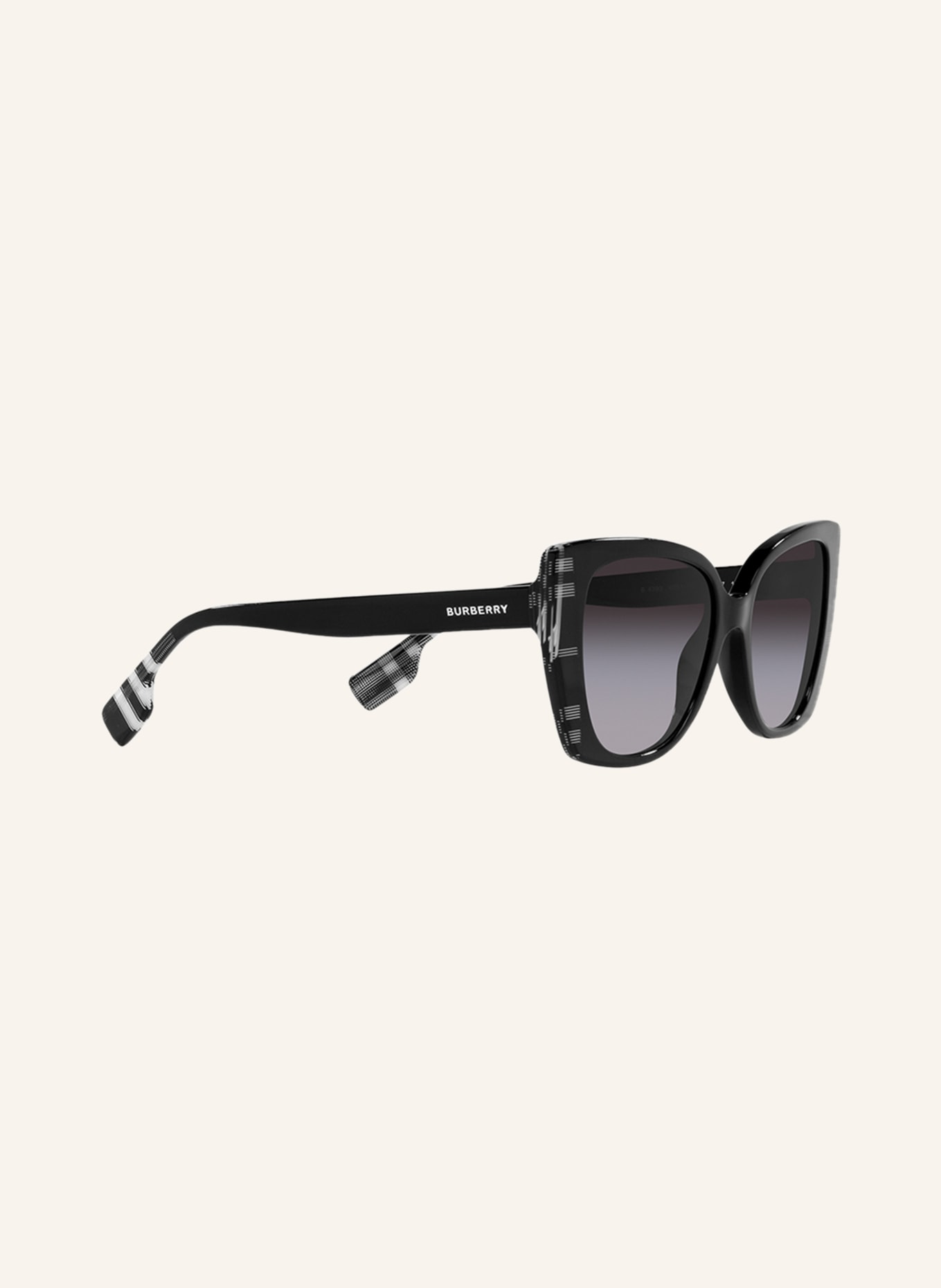 BURBERRY Sunglasses BE4393, Color: 40518G - BLACK/ WHITE/ GRAY GRADIENT (Image 3)