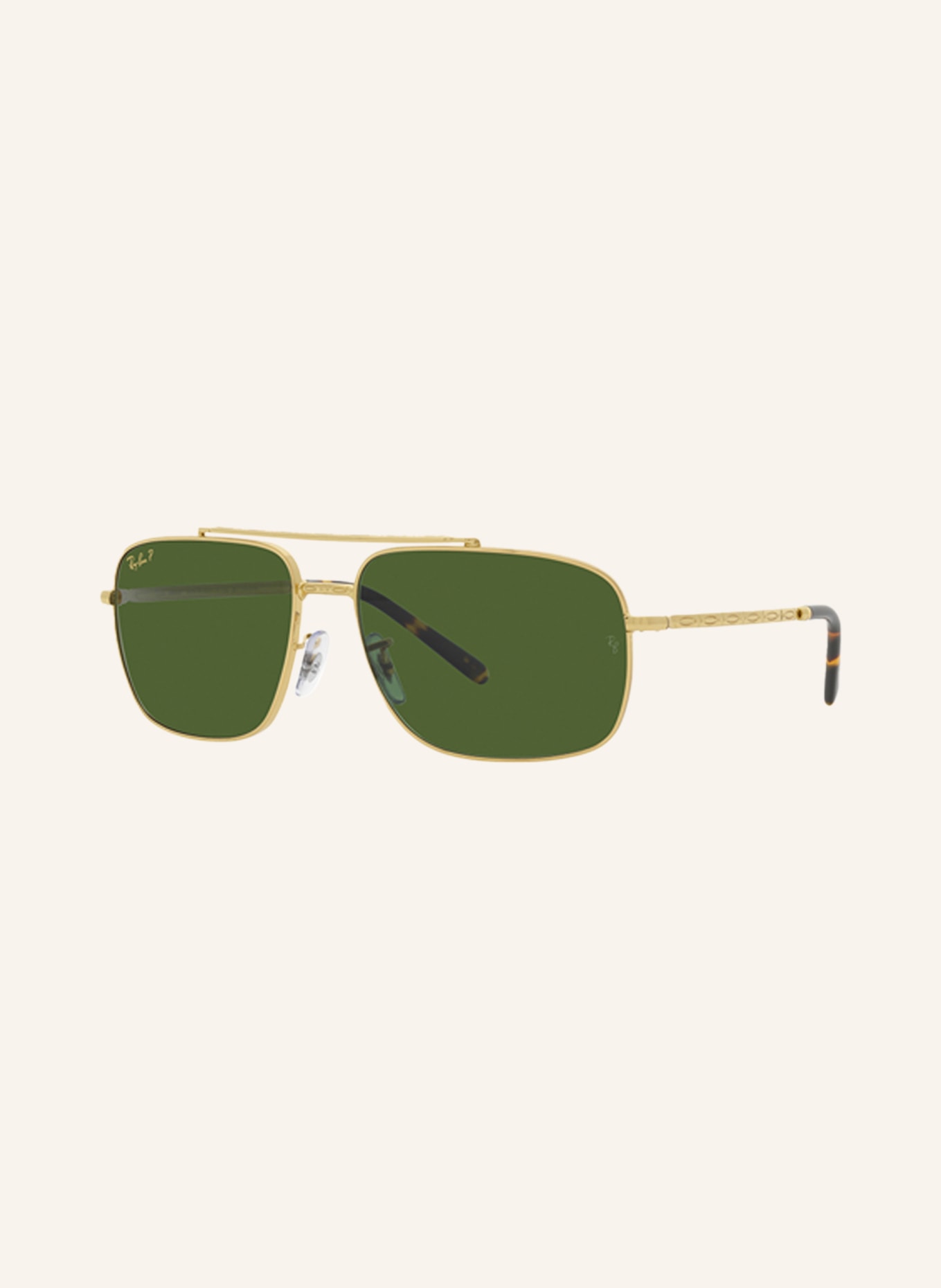 Ray-Ban Sunglasses RB3796, Color: 9196P1 - GOLD/ GREEN POLARIZED (Image 1)