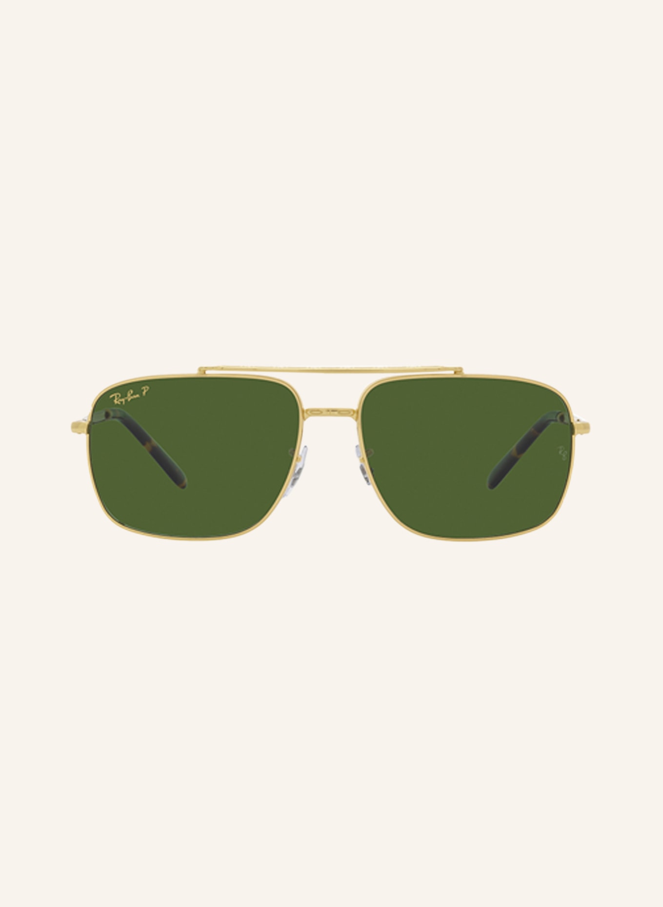 Ray-Ban Sunglasses RB3796, Color: 9196P1 - GOLD/ GREEN POLARIZED (Image 2)