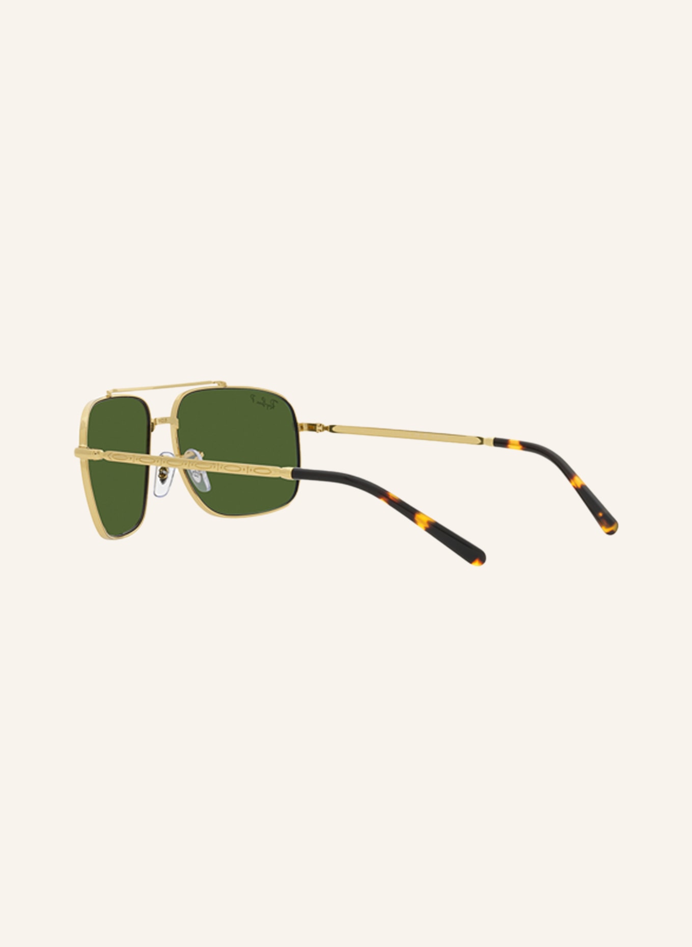 Ray-Ban Sunglasses RB3796, Color: 9196P1 - GOLD/ GREEN POLARIZED (Image 4)