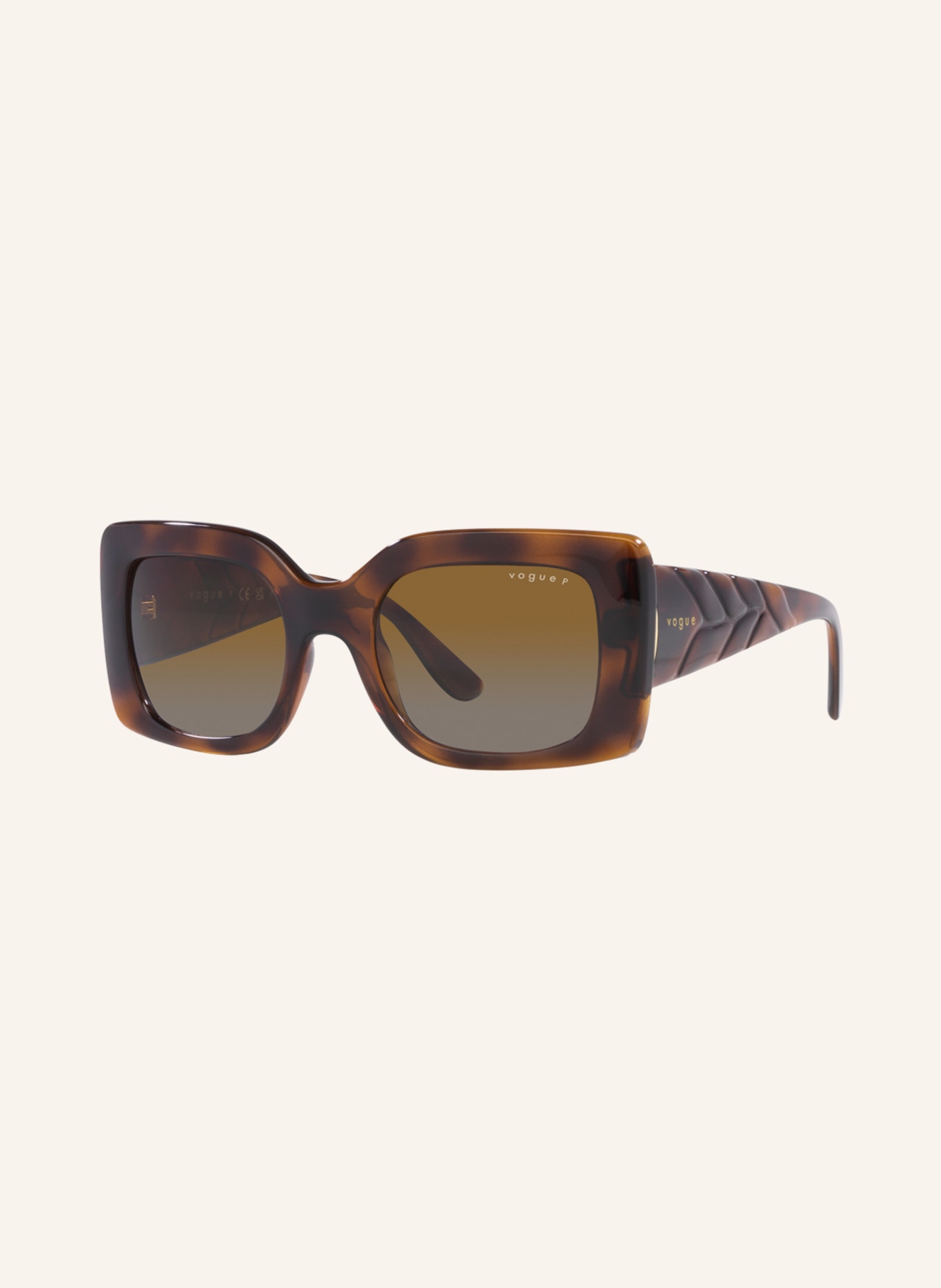 VOGUE Sunglasses VO5481S, Color: 2386T5 - HAVANA/ BROWN POLARIZED (Image 1)