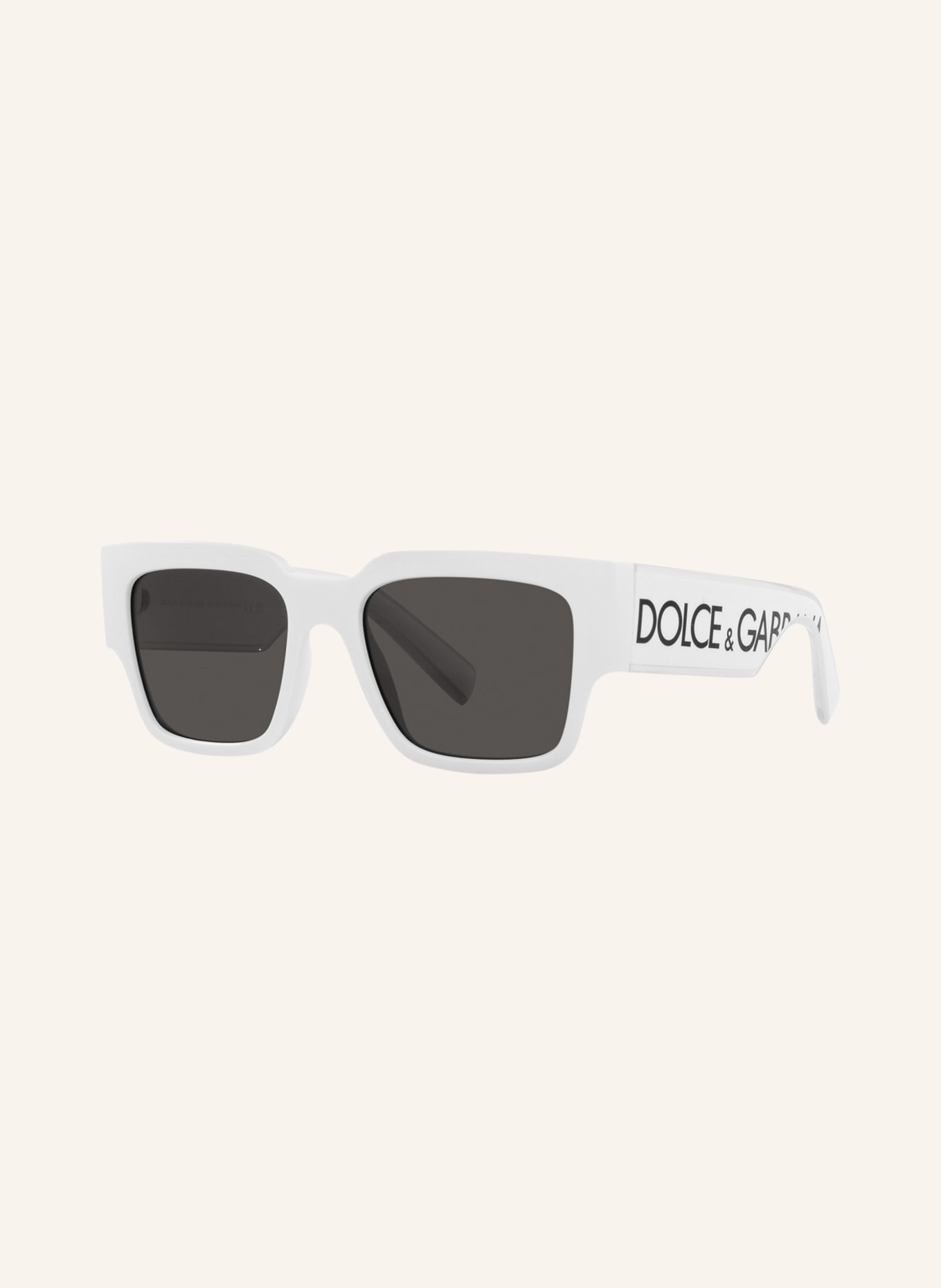 DOLCE & GABBANA Sunglasses DG6184, Color: 331287 - WHITE/ DARK GRAY (Image 1)