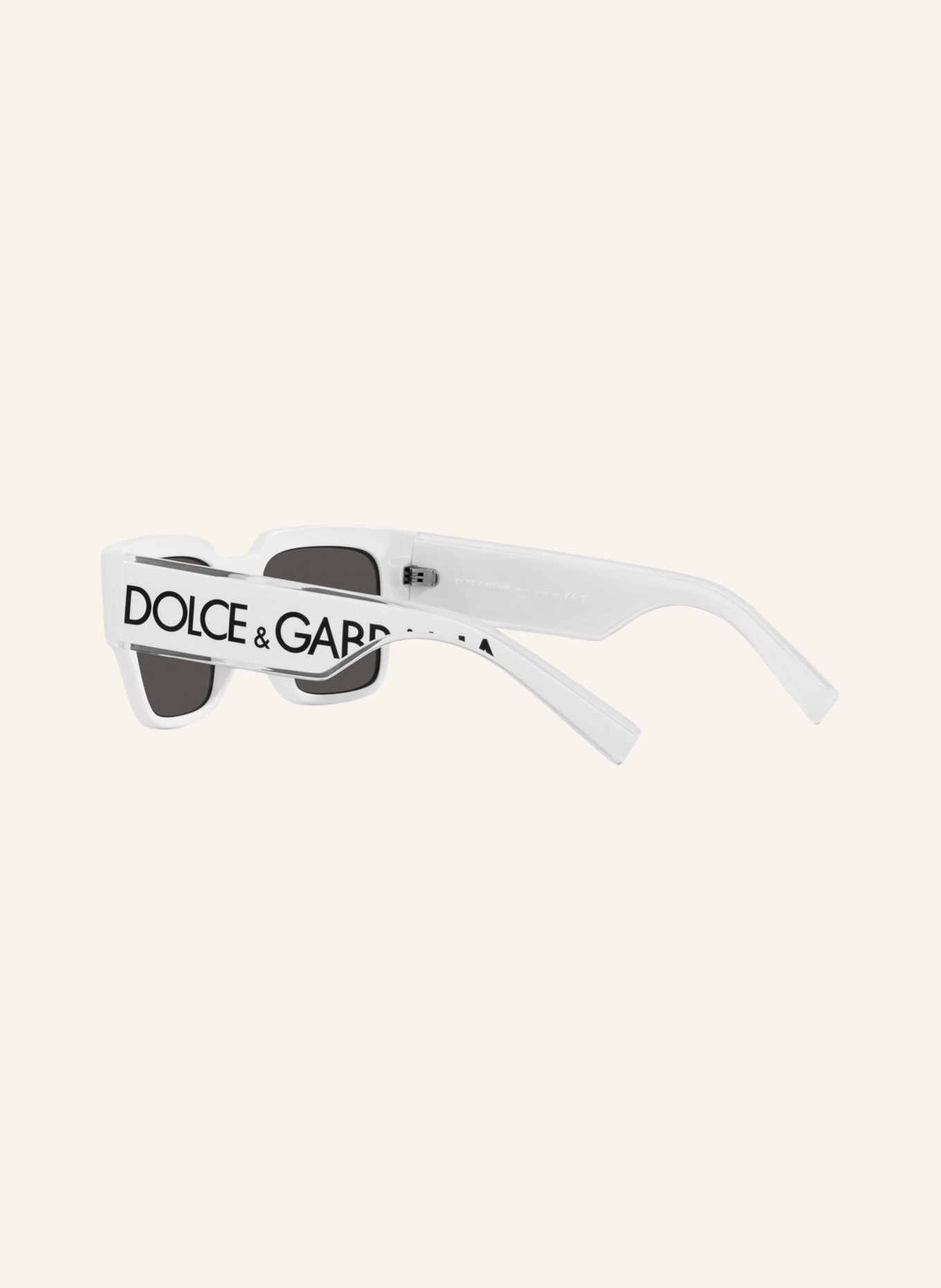 DOLCE & GABBANA Sunglasses DG6184, Color: 331287 - WHITE/ DARK GRAY (Image 4)