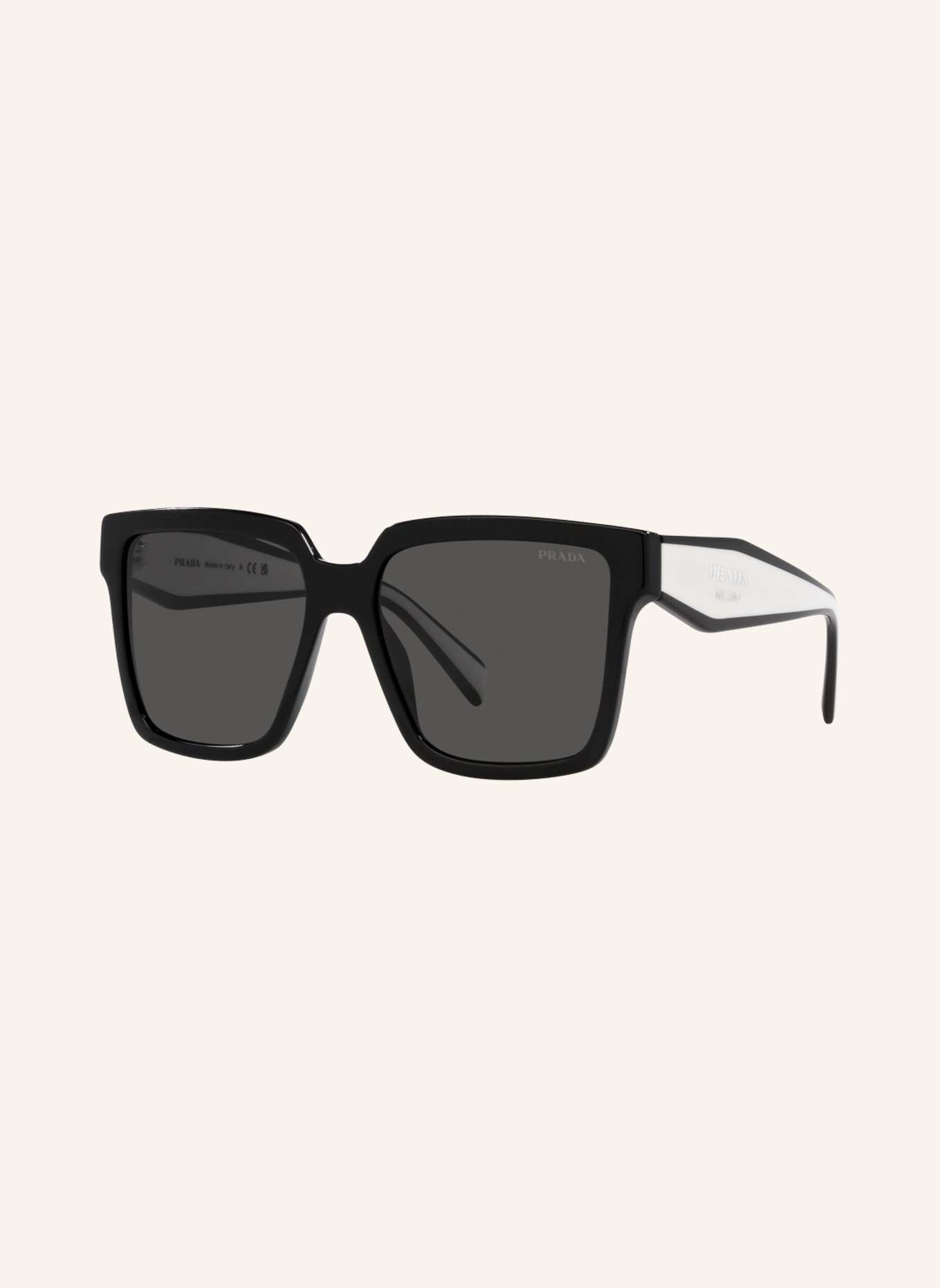 PRADA Sunglasses PR 24ZS, Color: 1AB5S0 - BLACK/DARK GRAY (Image 1)