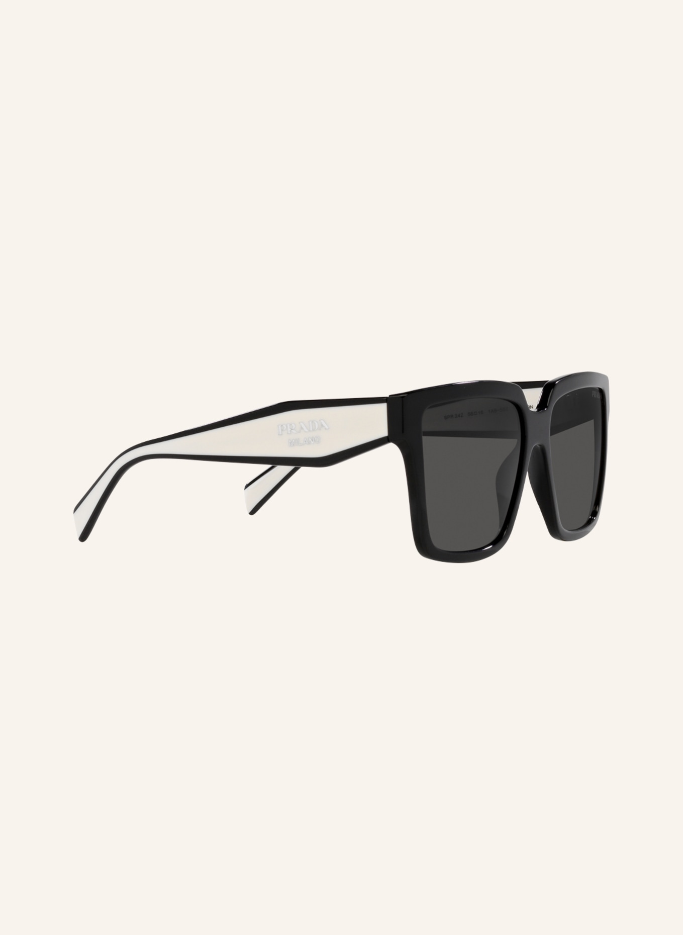 PRADA Sunglasses PR 24ZS, Color: 1AB5S0 - BLACK/DARK GRAY (Image 3)