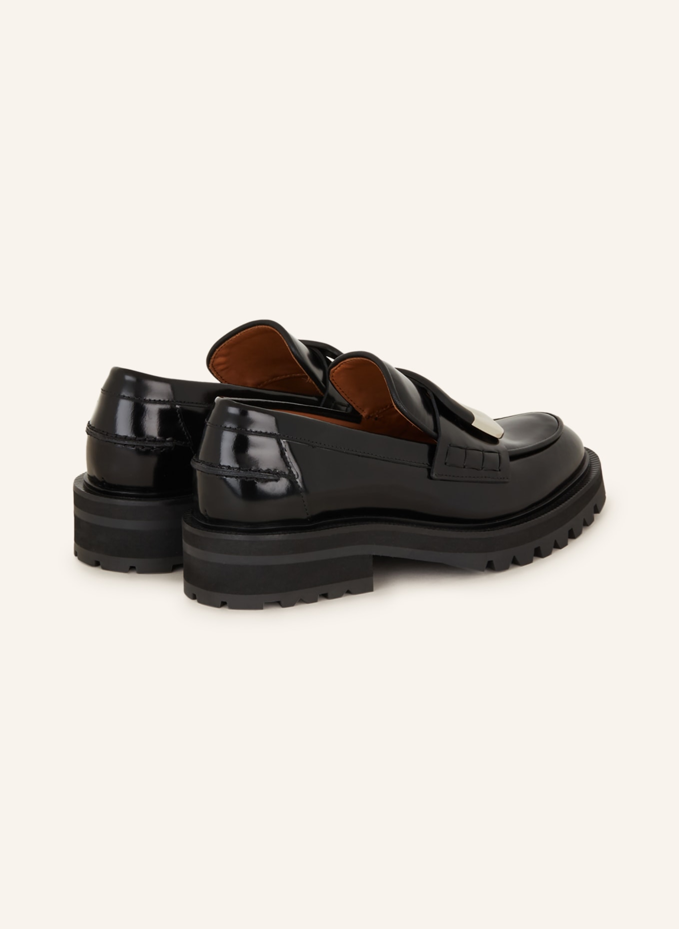 billi bi Platform loafers POLIDO, Color: BLACK (Image 2)