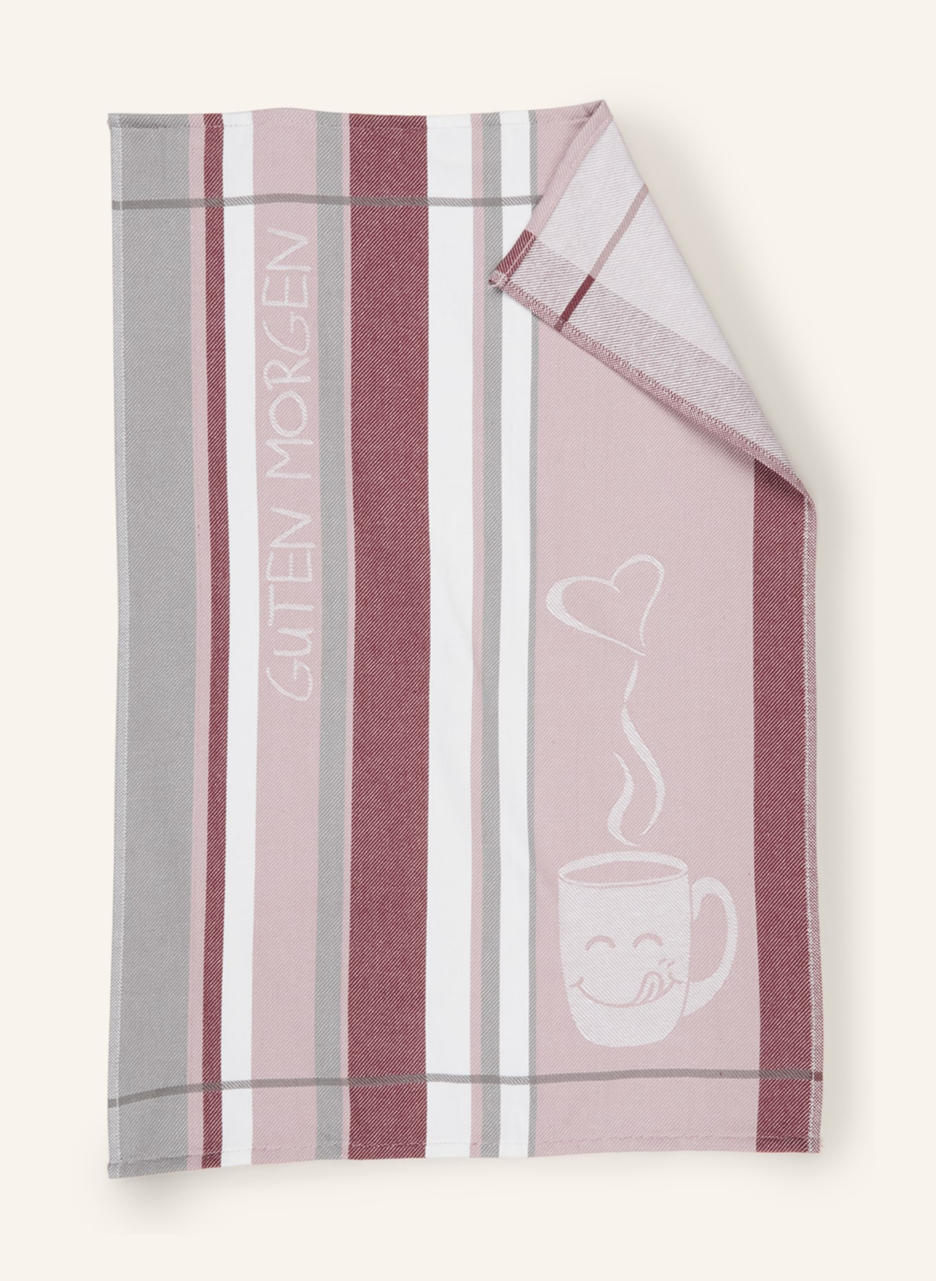 ROSS Set of 3 Dish Towels, Color: DARK RED/ WHITE/ GRAY (Image 2)