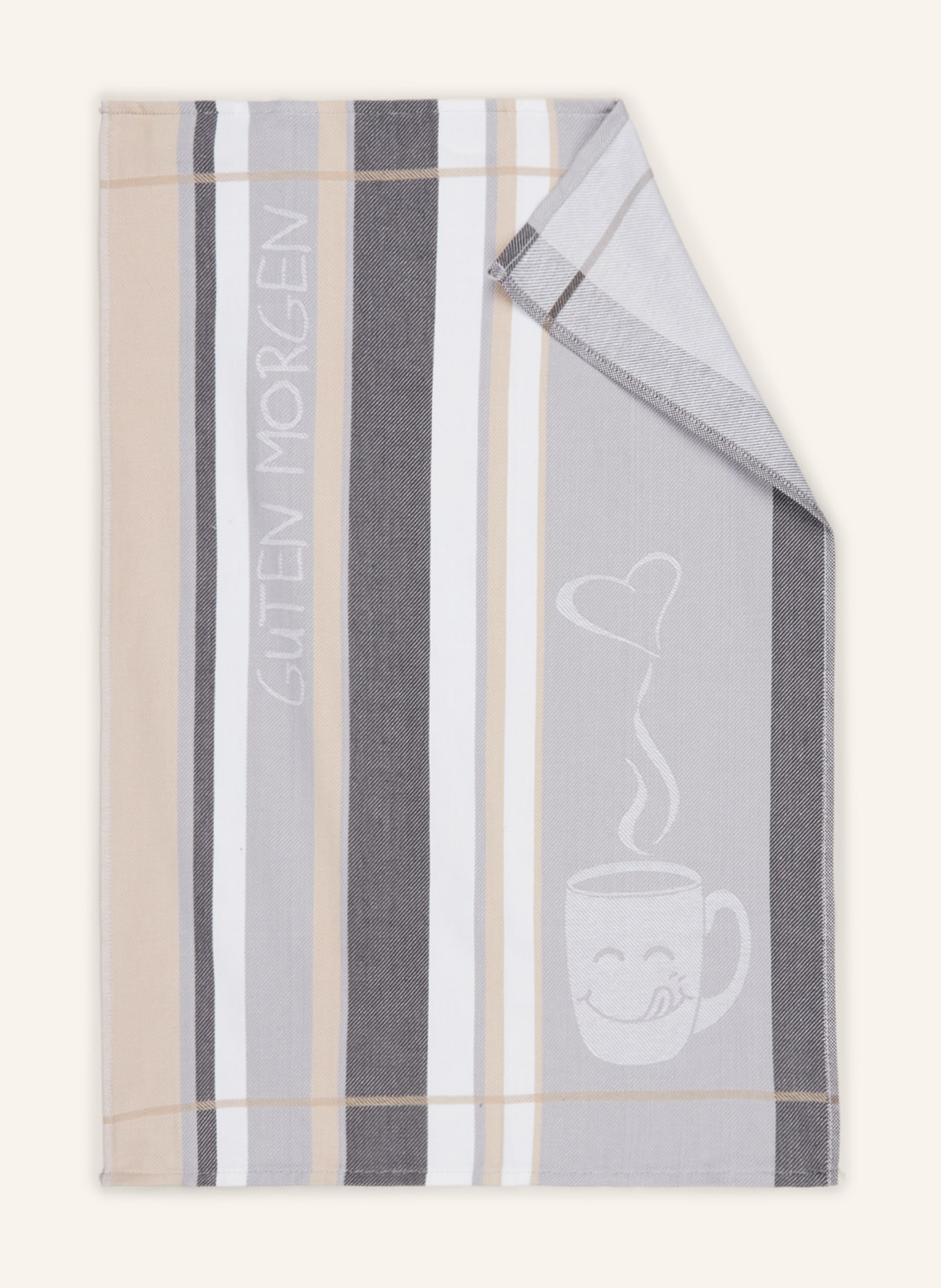 ROSS Set of 3 Dish Towels, Color: DARK GRAY/ LIGHT BROWN/ WHITE (Image 2)