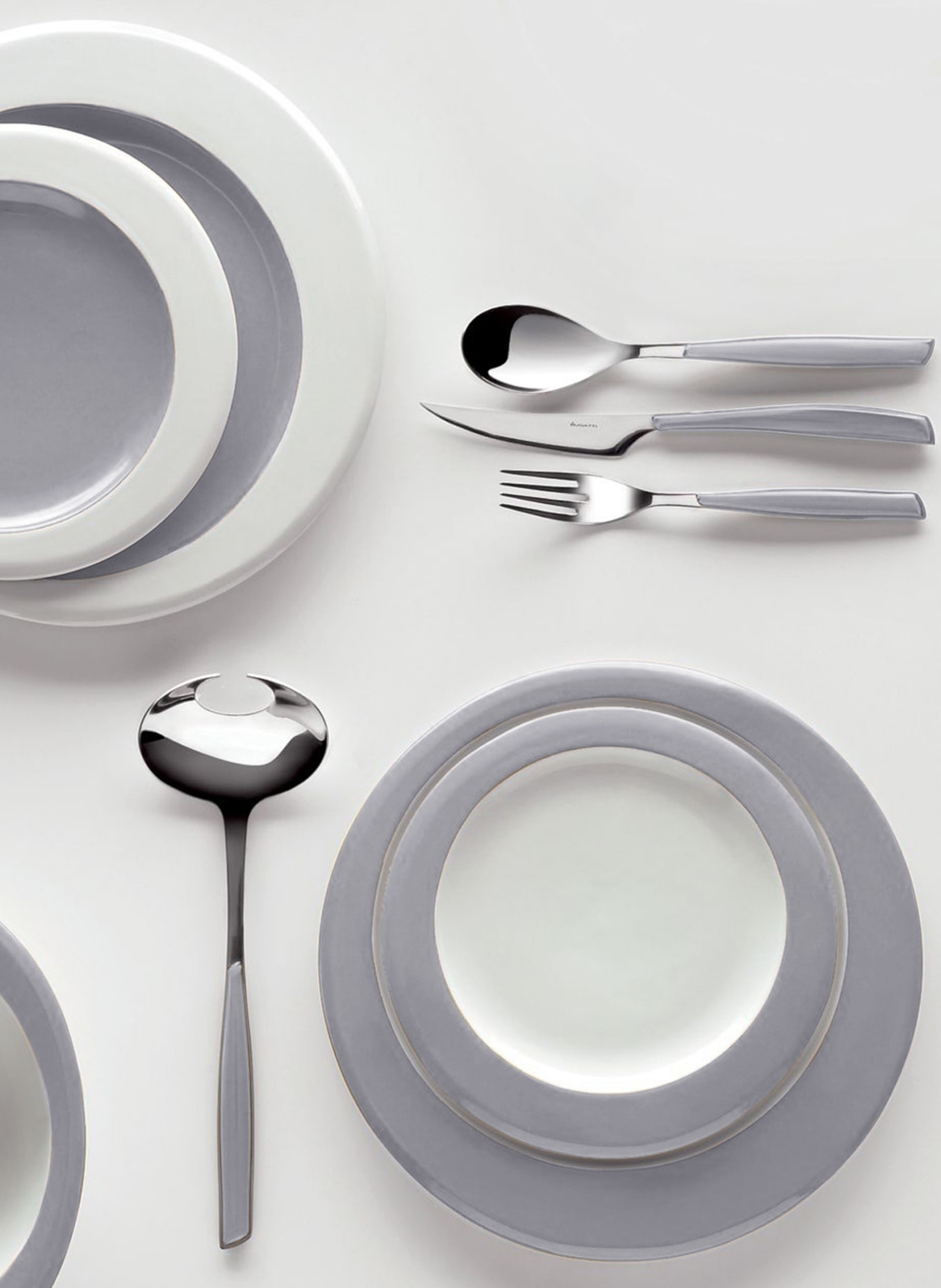 CASA BUGATTI 8-piece Cutlery set GLAMOUR, Color: GRAY (Image 2)